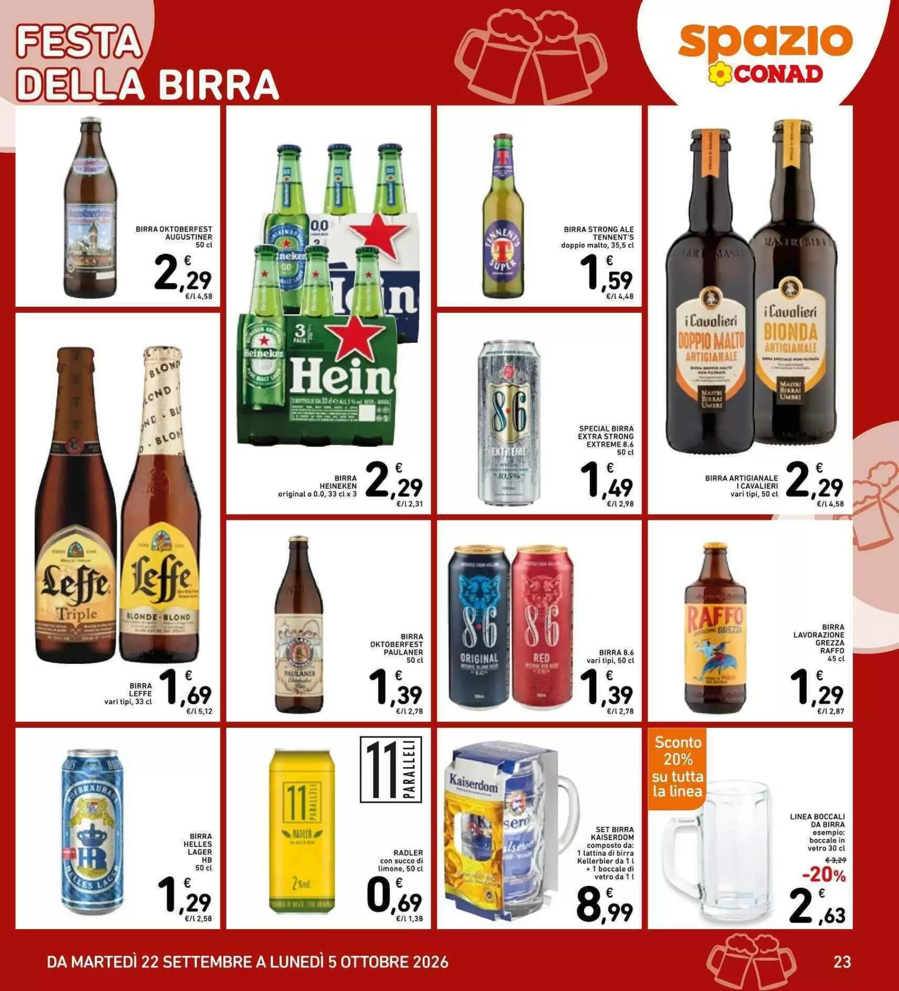 Volantino promozionale Spazio Conad  valide dal 22/09/2026 - Pagina 23.