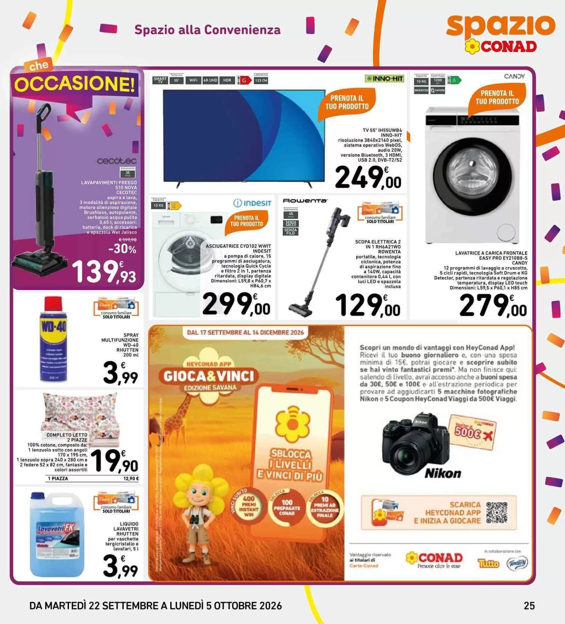 Volantino promozionale Spazio Conad  valide dal 22/09/2026 - Pagina 25.