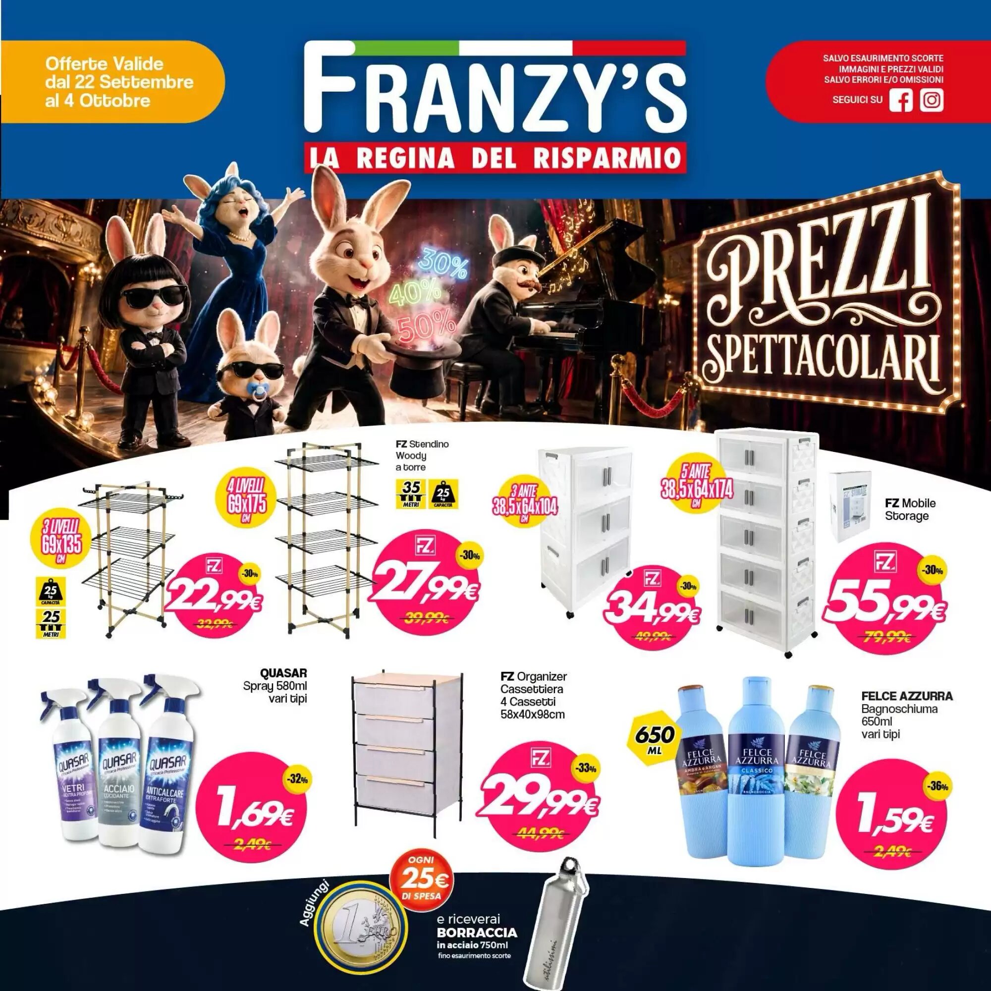 Volantino promozionale Franzy's valide dal 22/09/2026 - Pagina 1.