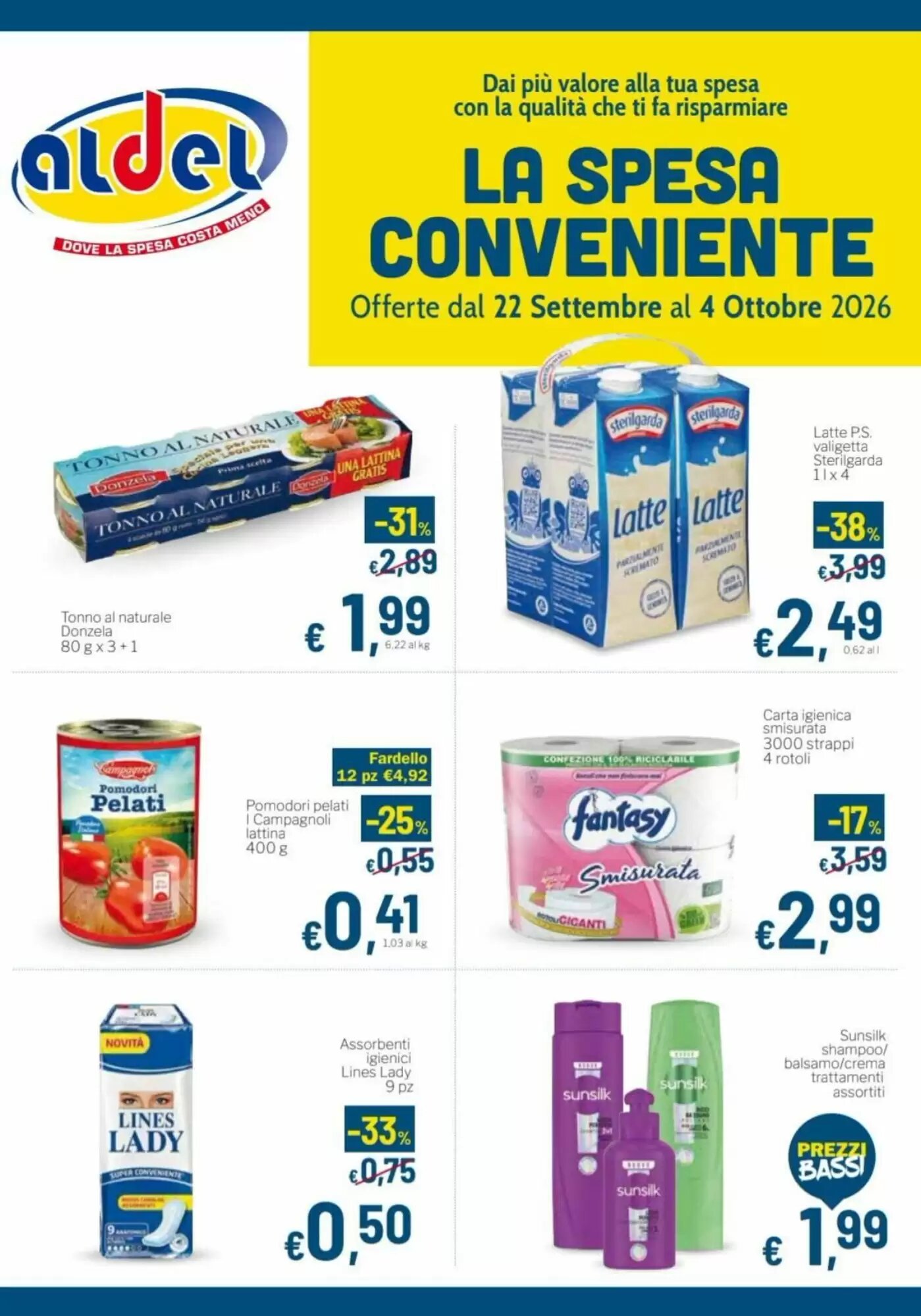 Volantino promozionale Aldel Discount valide dal 22/09/2026 - Pagina 1.