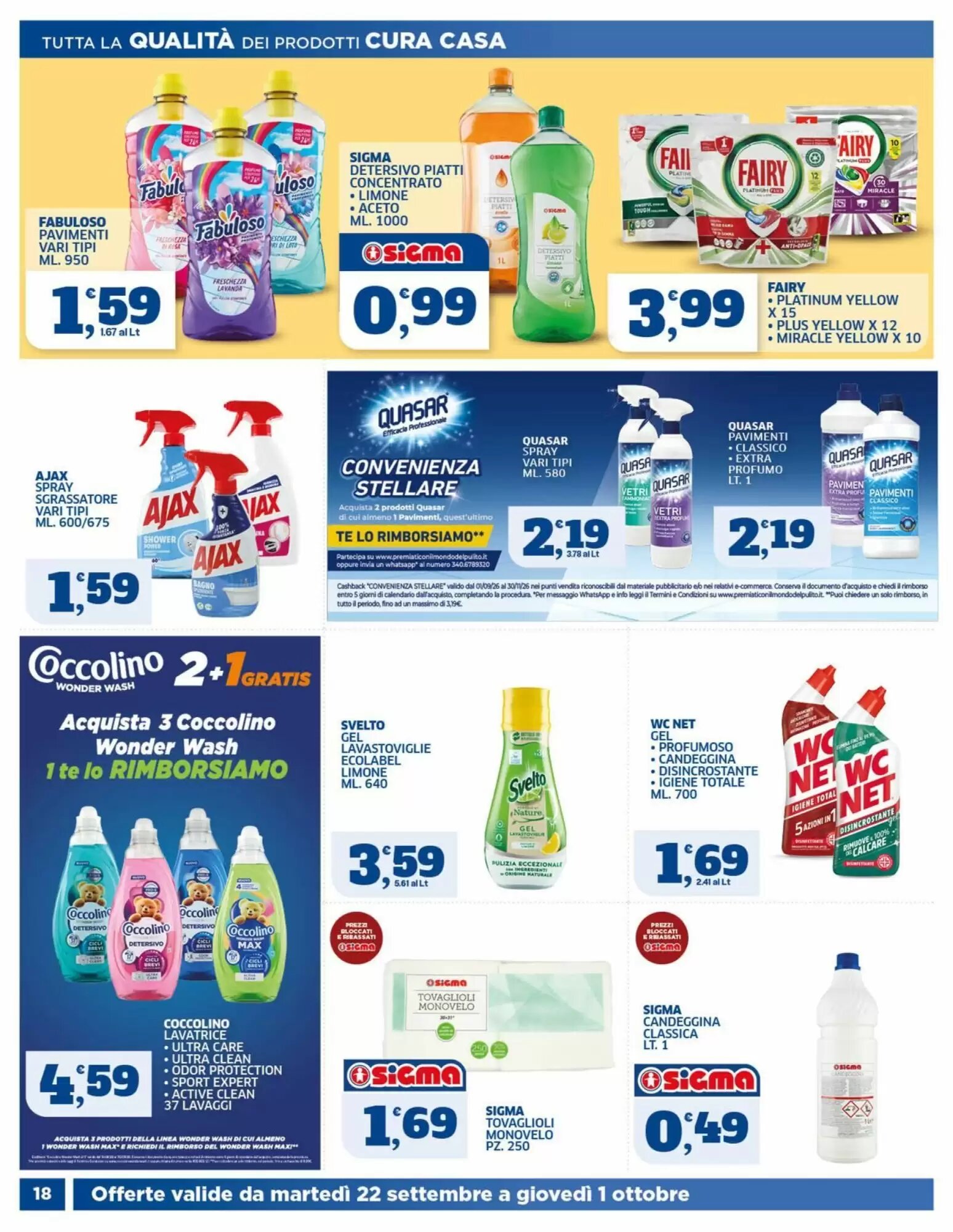 Volantino promozionale Sigma  valide dal 22/09/2026 - Pagina 18.