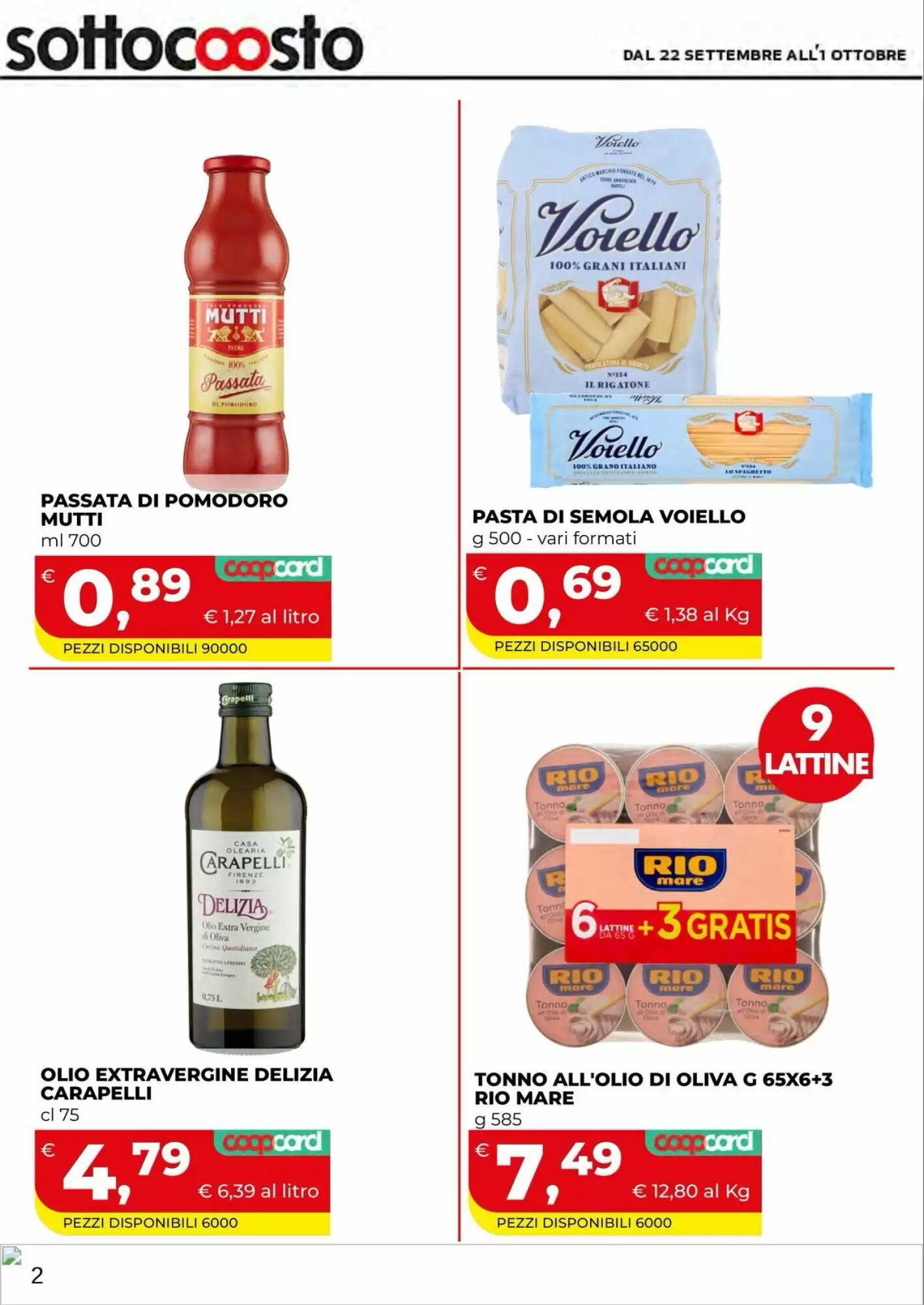 Volantino promozionale Coop Master Alleanza 3.0  valide dal 22/09/2026 - Pagina 3.