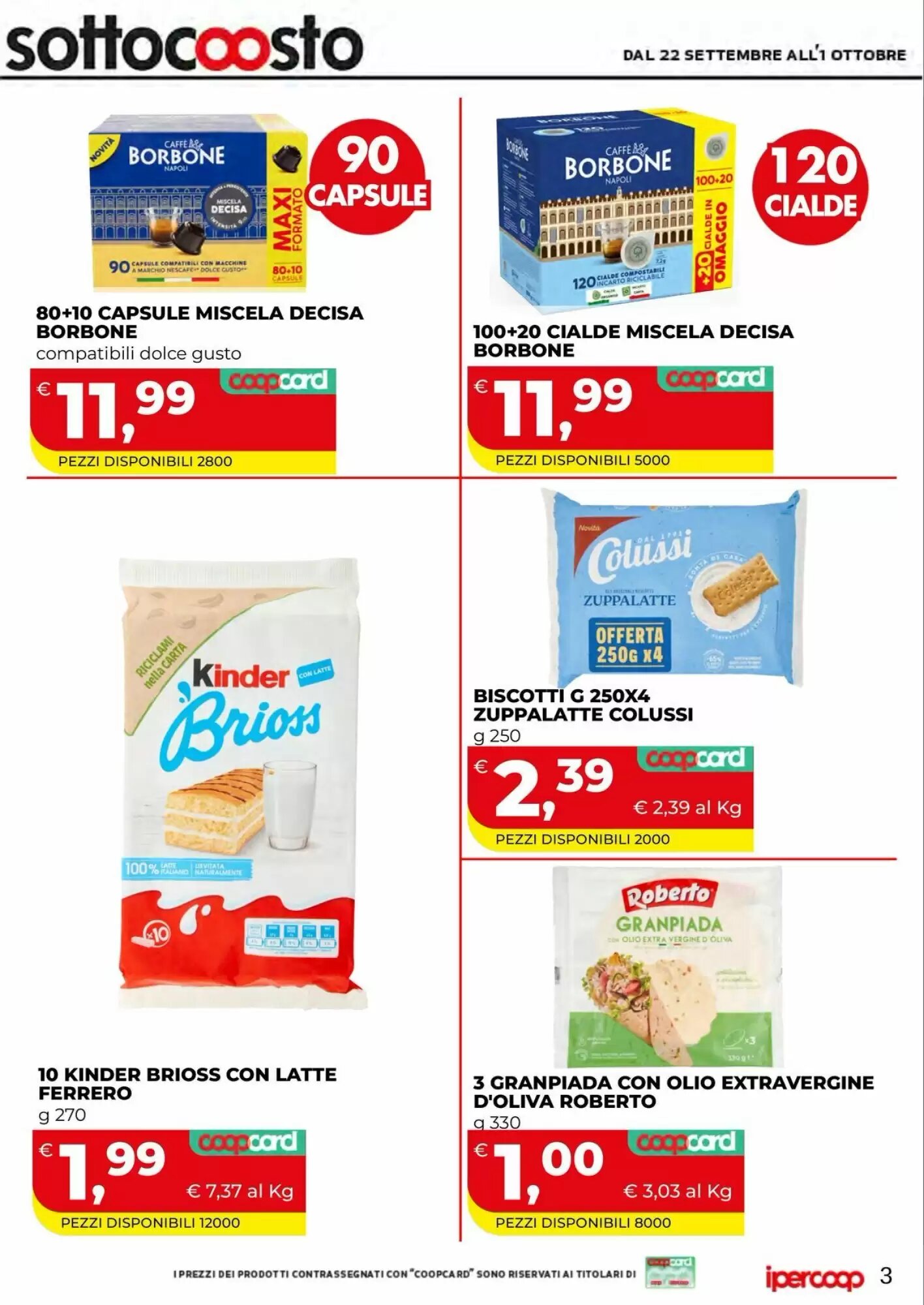 Volantino promozionale Coop Master Alleanza 3.0  valide dal 22/09/2026 - Pagina 4.