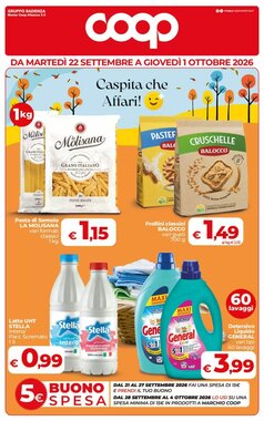 Volantino promozionale Coop  valide dal 22/09/2026