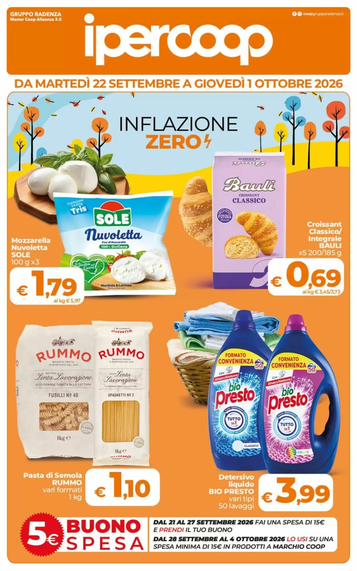Volantino promozionale Ipercoop  valide dal 22/09/2026 - Pagina 1.