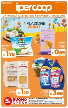 Volantino promozionale Ipercoop  valide dal 22/09/2026