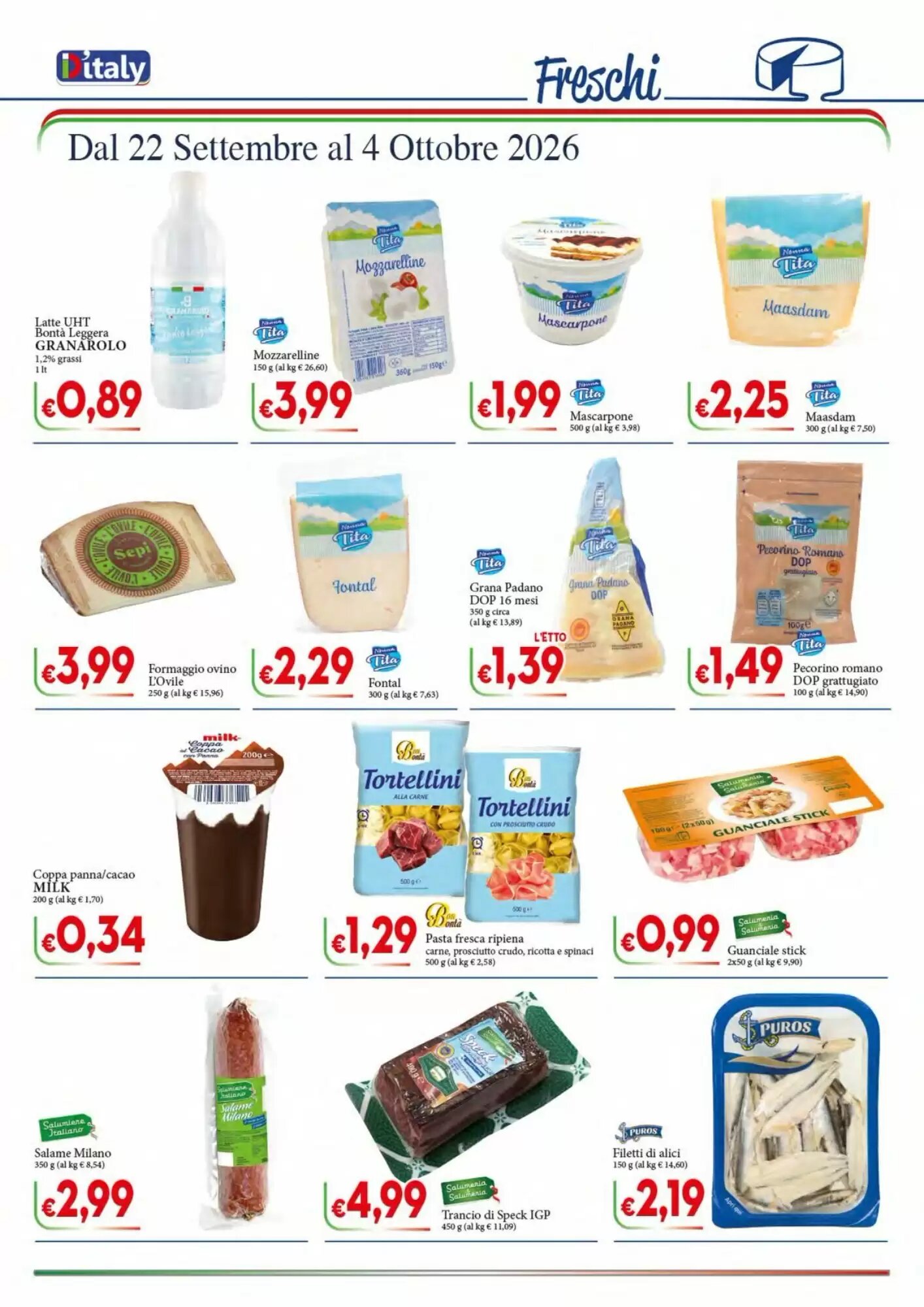 Volantino promozionale D'Italy  valide dal 22/09/2026 - Pagina 2.
