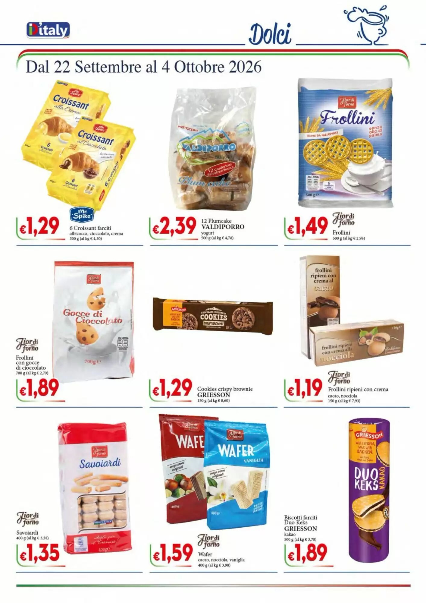 Volantino promozionale D'Italy  valide dal 22/09/2026 - Pagina 6.