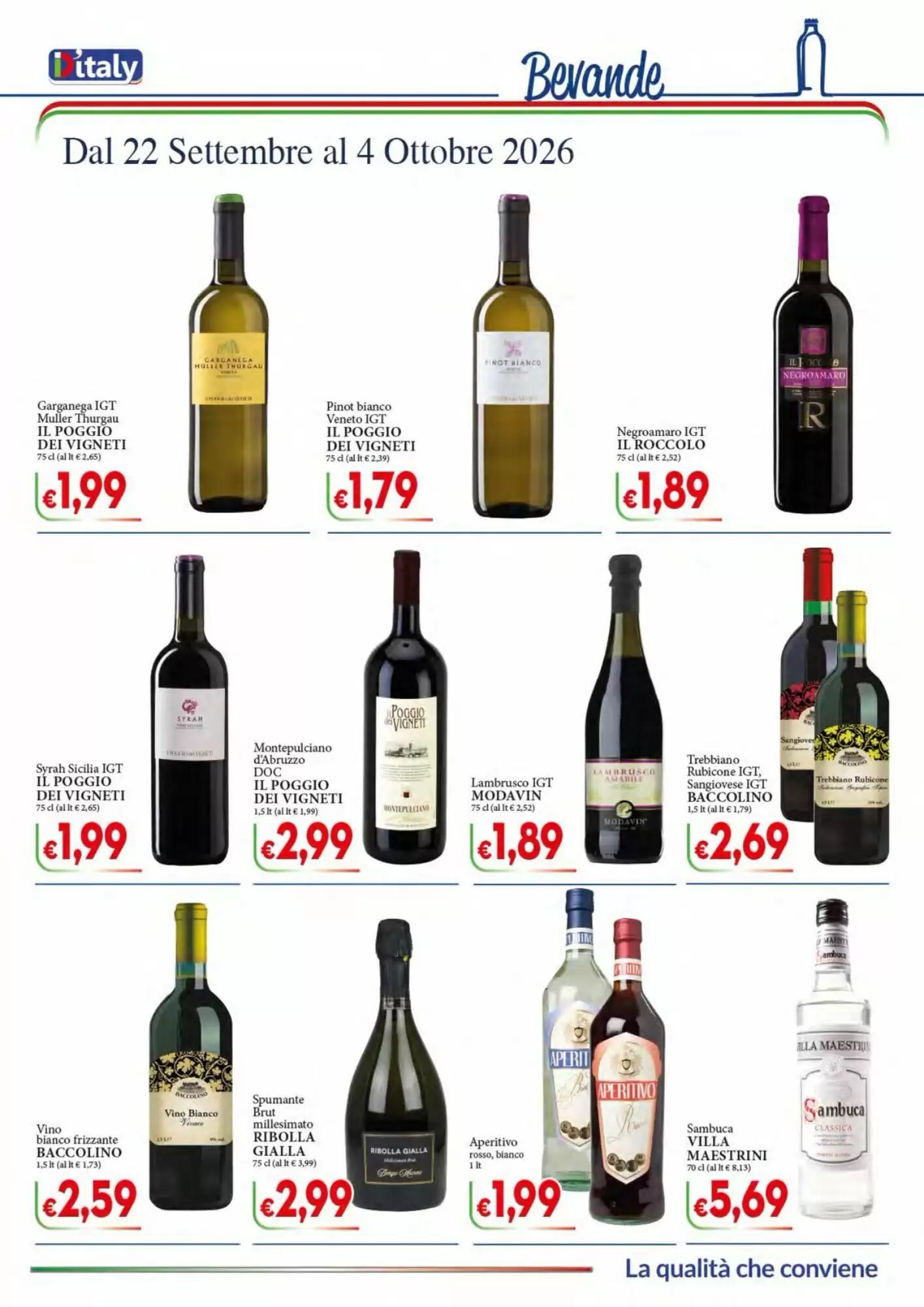 Volantino promozionale D'Italy  valide dal 22/09/2026 - Pagina 9.