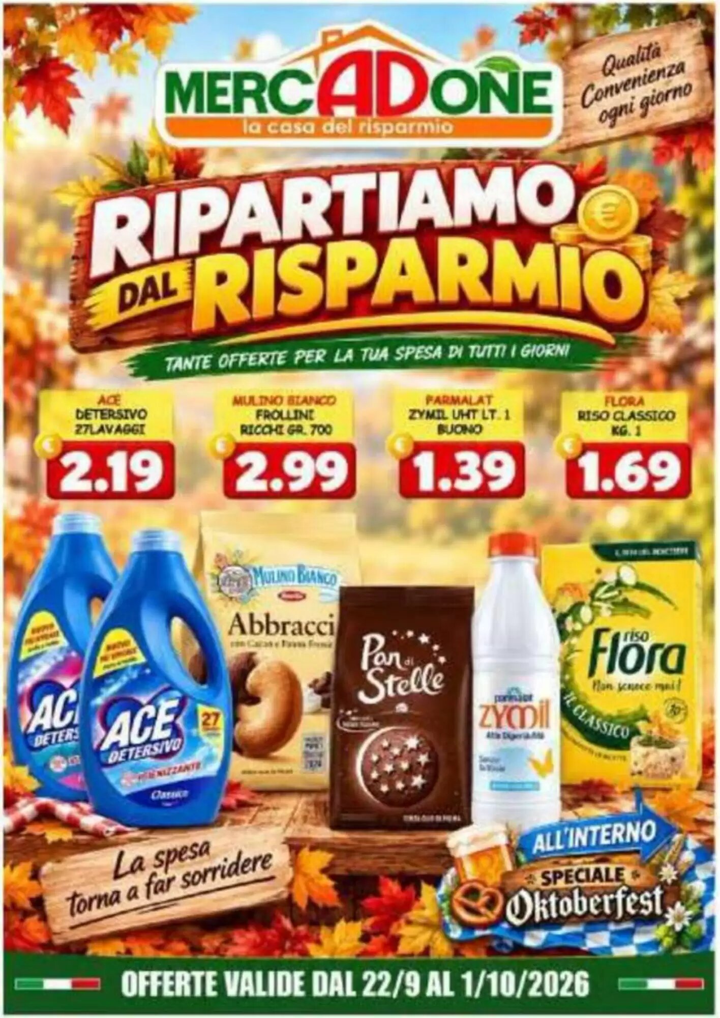 Volantino promozionale MercADone valide dal 22/09/2026 - Pagina 1.
