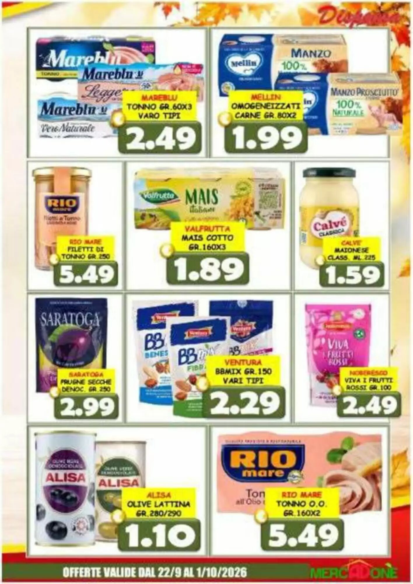 Volantino promozionale MercADone  valide dal 22/09/2026 - Pagina 19.