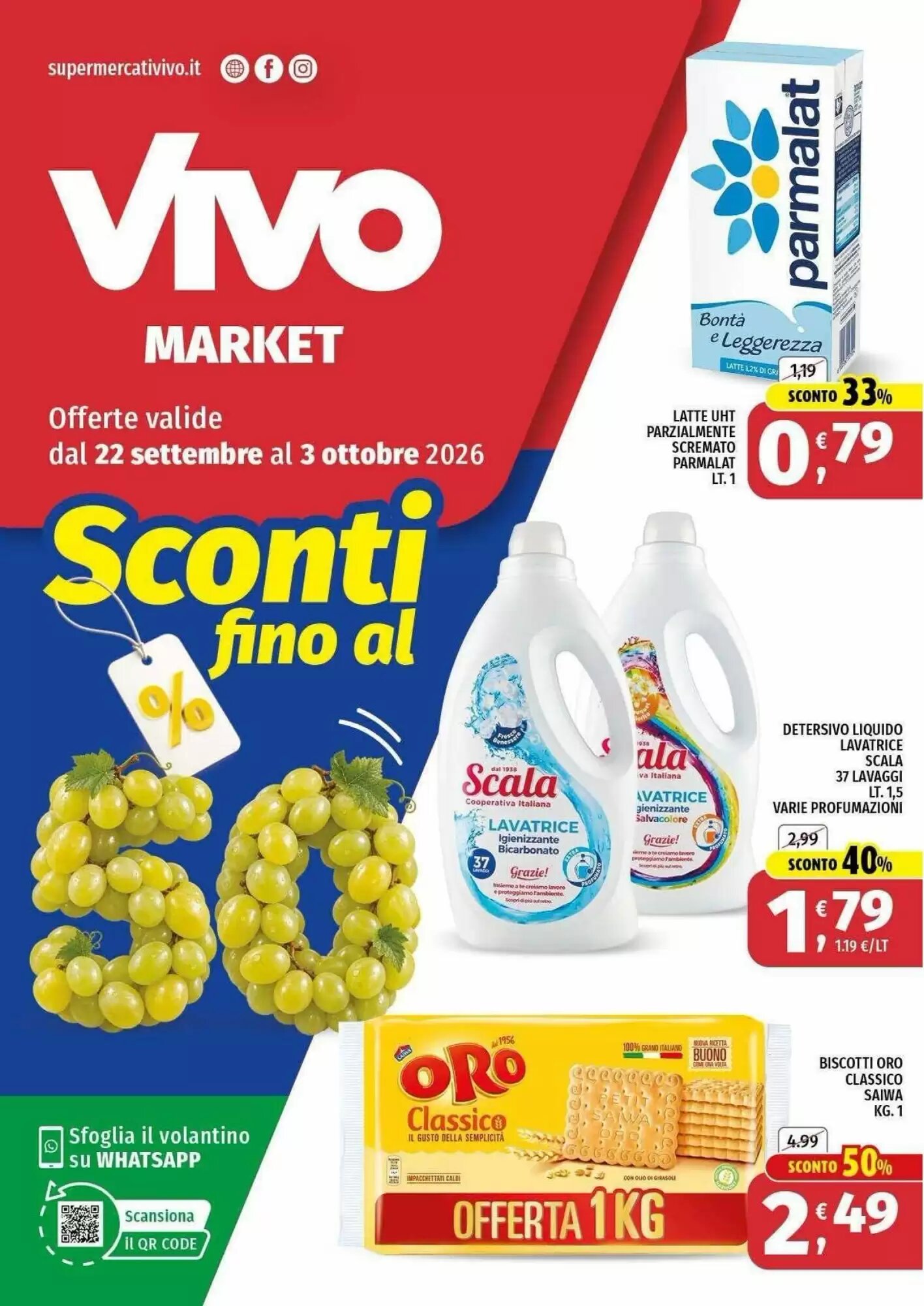 Volantino promozionale Vivo Supermercati valide dal 22/09/2026 - Pagina 1.