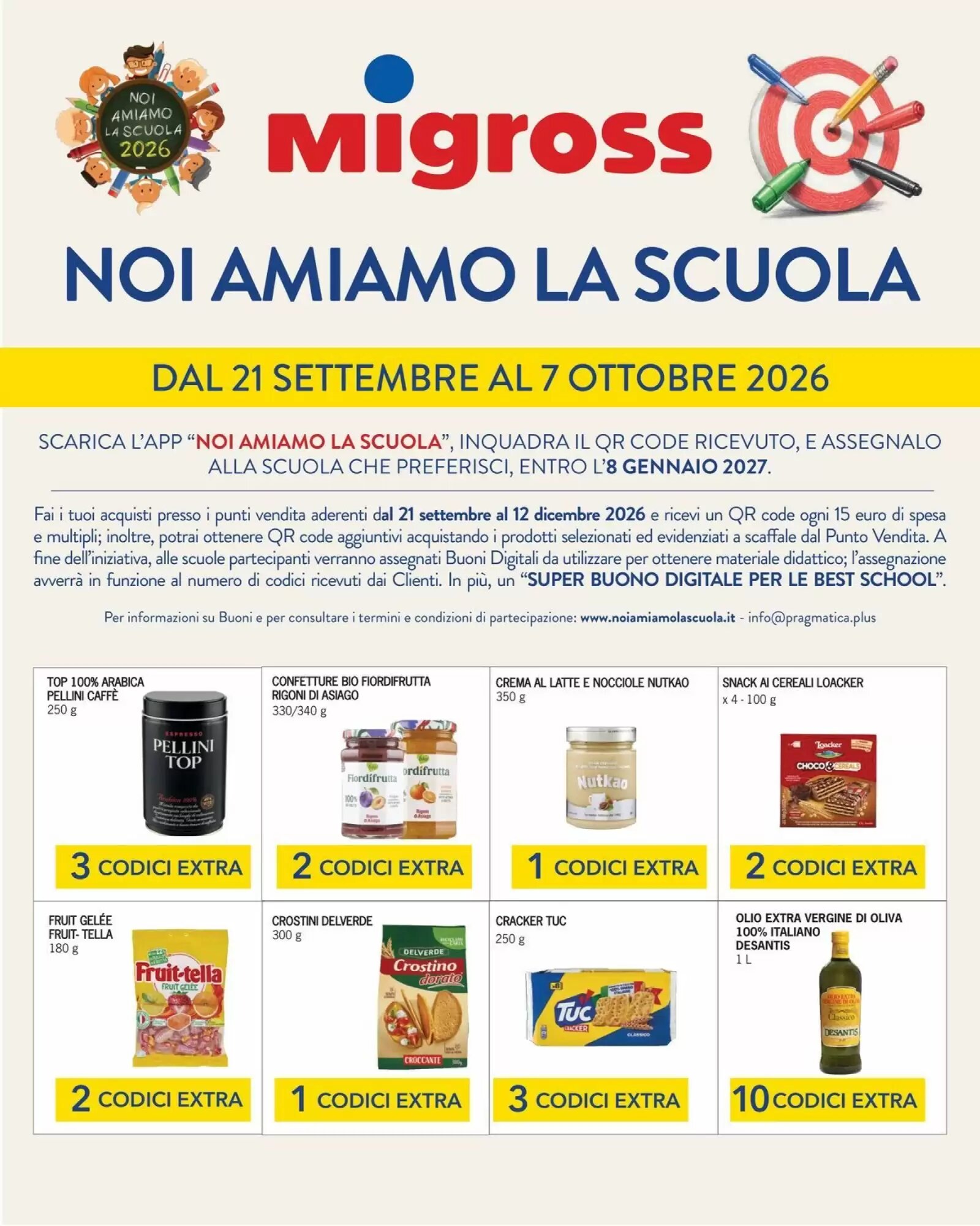 Volantino promozionale Migross Supermercati e Market  valide dal 22/09/2026 - Pagina 1.