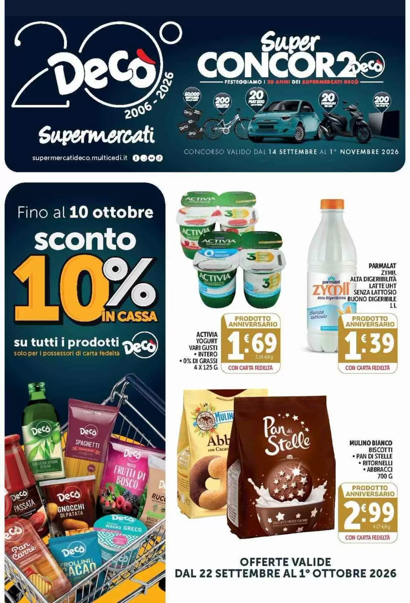 Volantino promozionale Deco Supermercati valide dal 22/09/2026 - Pagina 1.