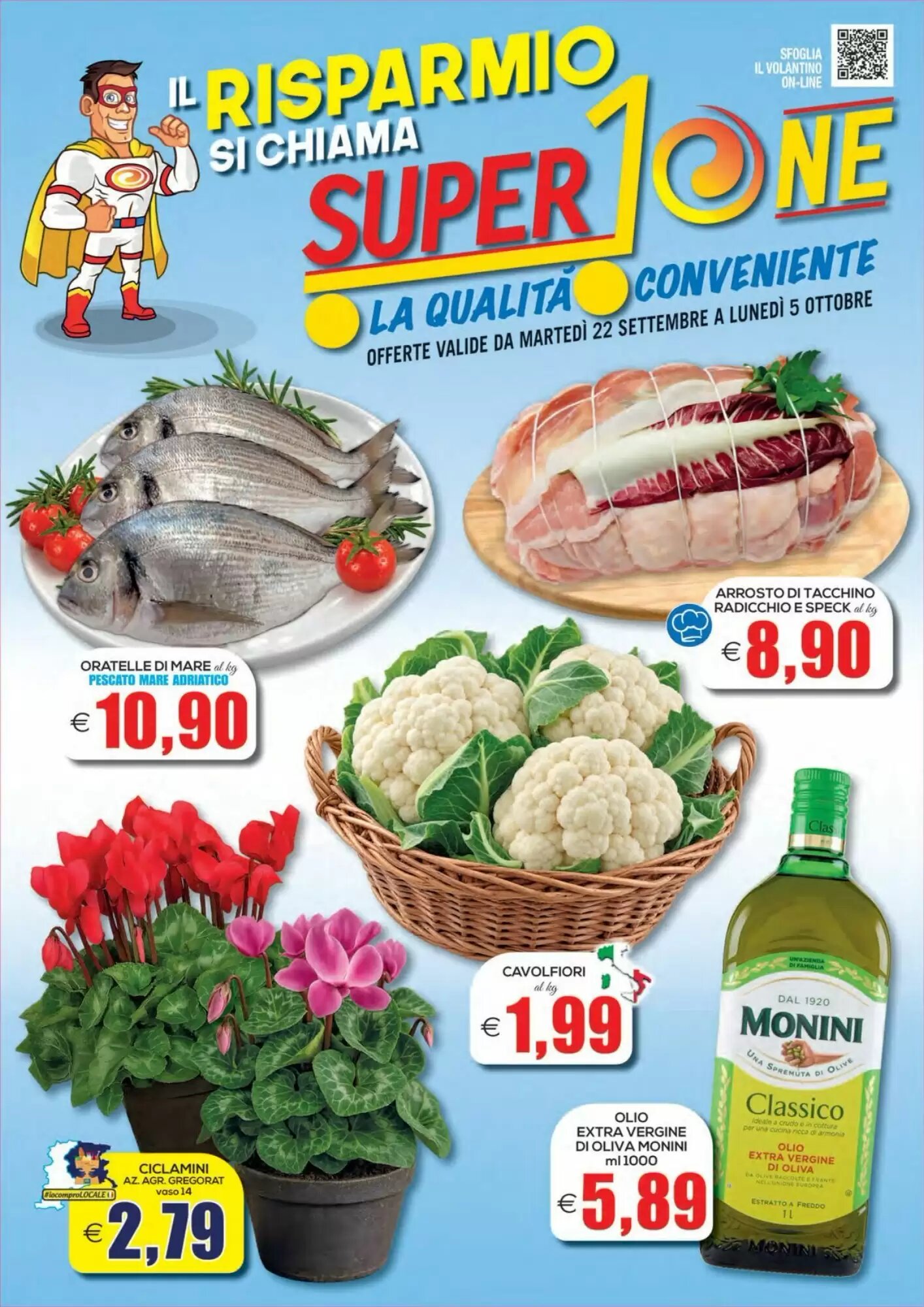 Volantino promozionale SuperOne  valide dal 22/09/2026 - Pagina 1.