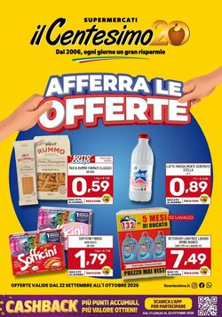 Volantino promozionale Il Centesimo  valide dal 22/09/2026