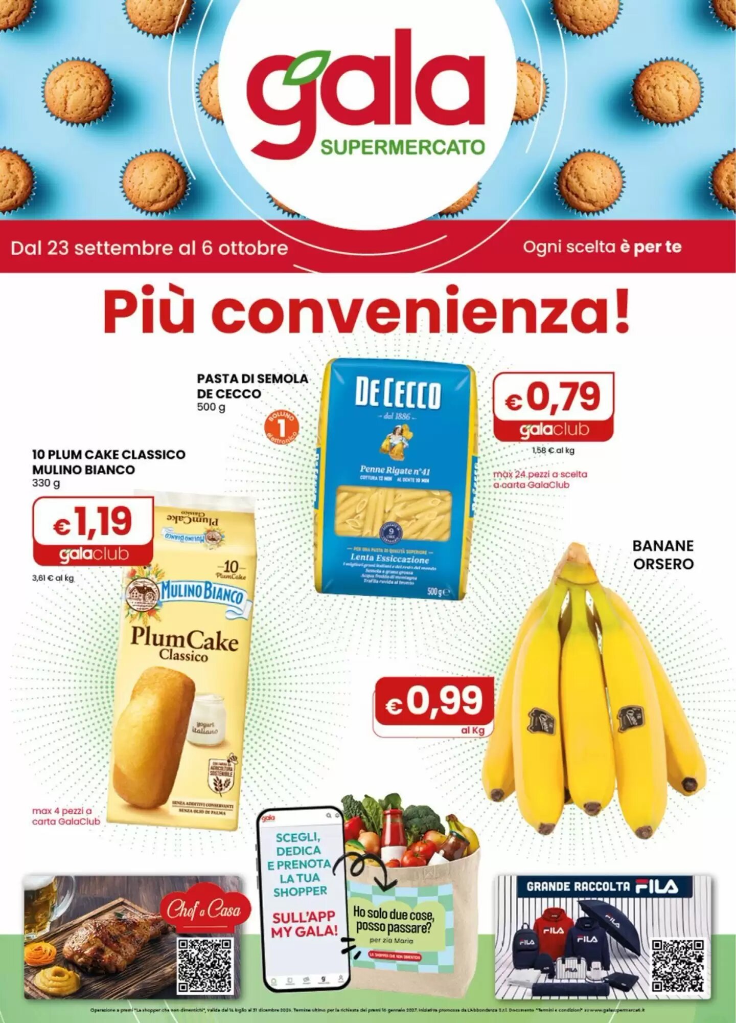 Volantino promozionale Gala Supermercati valide dal 23/09/2026 - Pagina 1.