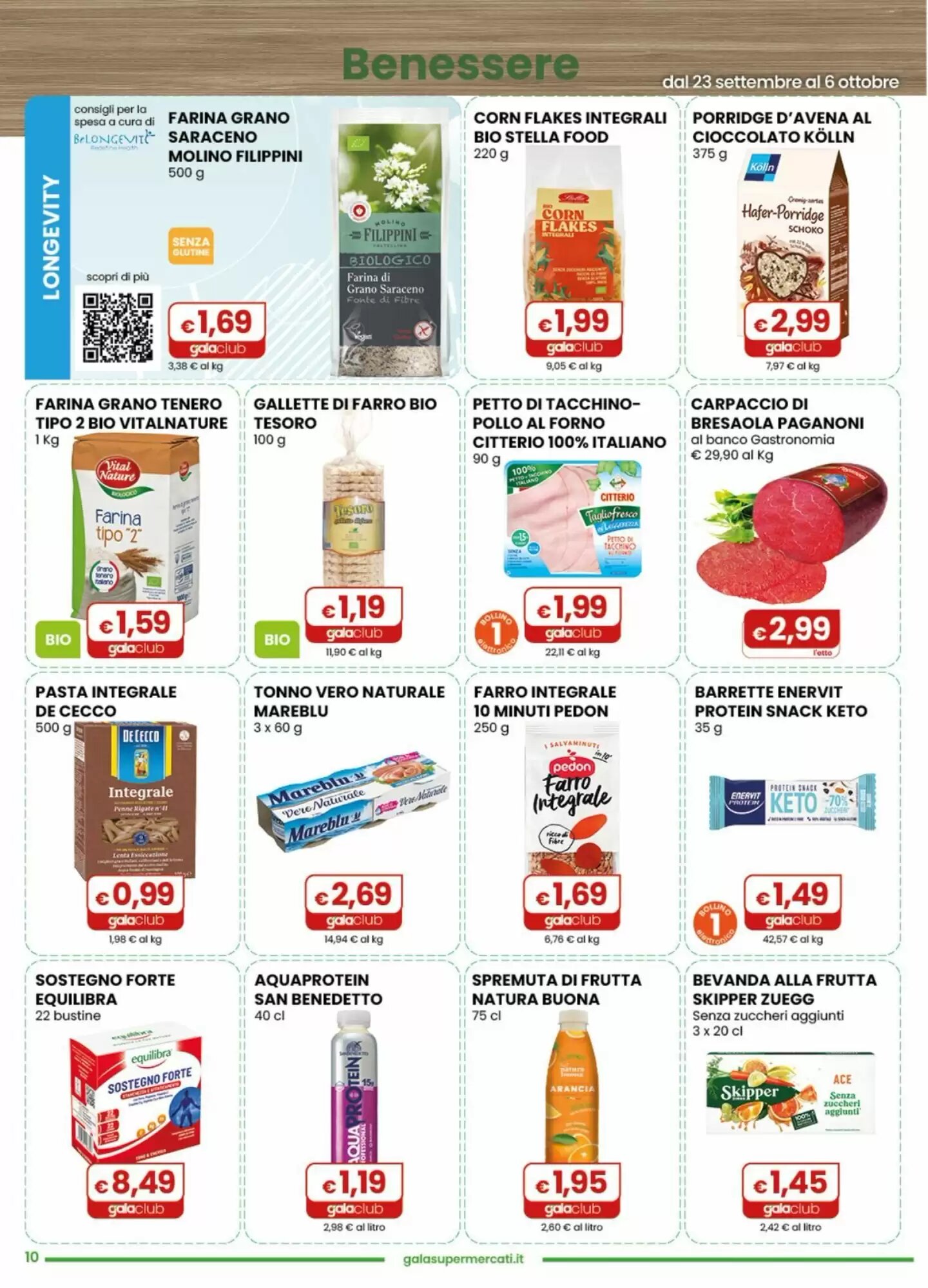 Volantino promozionale Gala Supermercati  valide dal 23/09/2026 - Pagina 10.