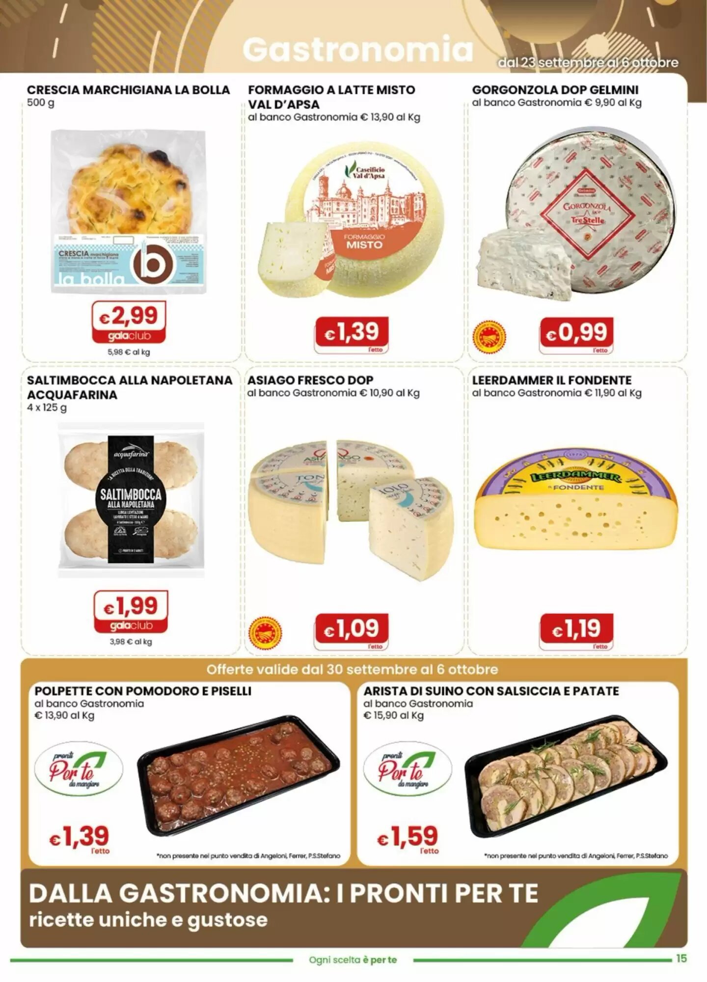 Volantino promozionale Gala Supermercati  valide dal 23/09/2026 - Pagina 15.