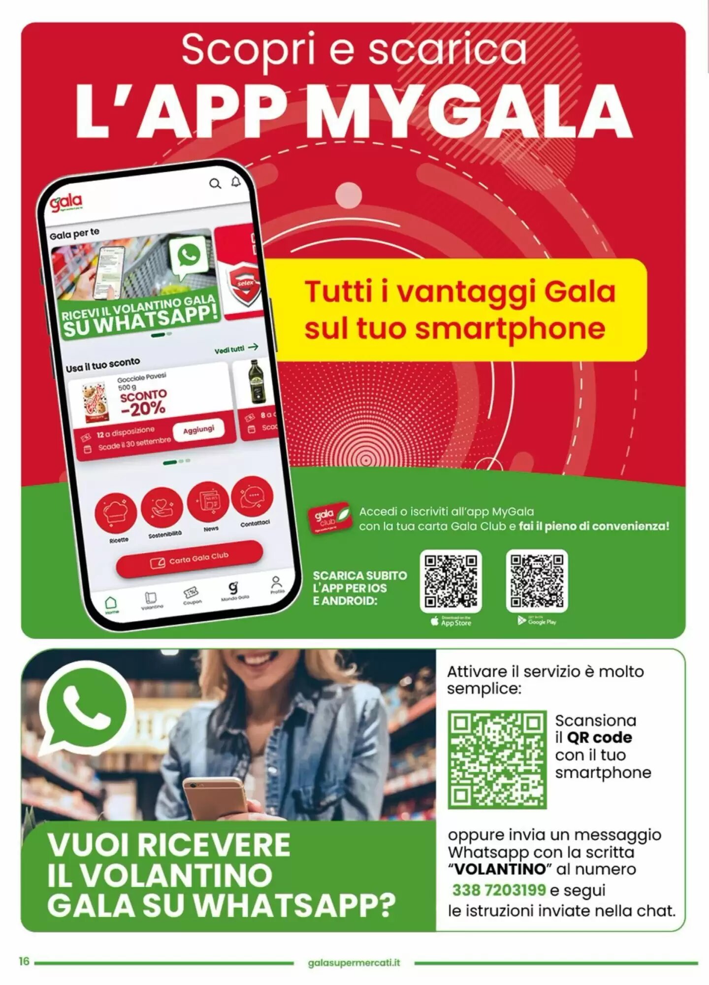 Volantino promozionale Gala Supermercati  valide dal 23/09/2026 - Pagina 16.