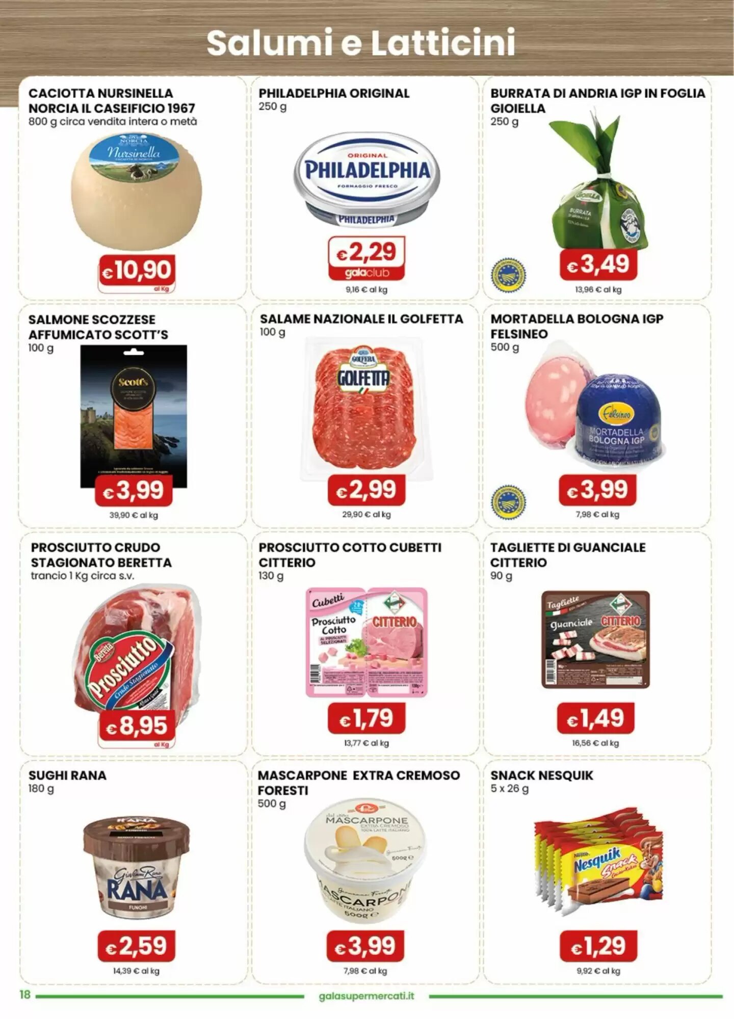 Volantino promozionale Gala Supermercati  valide dal 23/09/2026 - Pagina 18.
