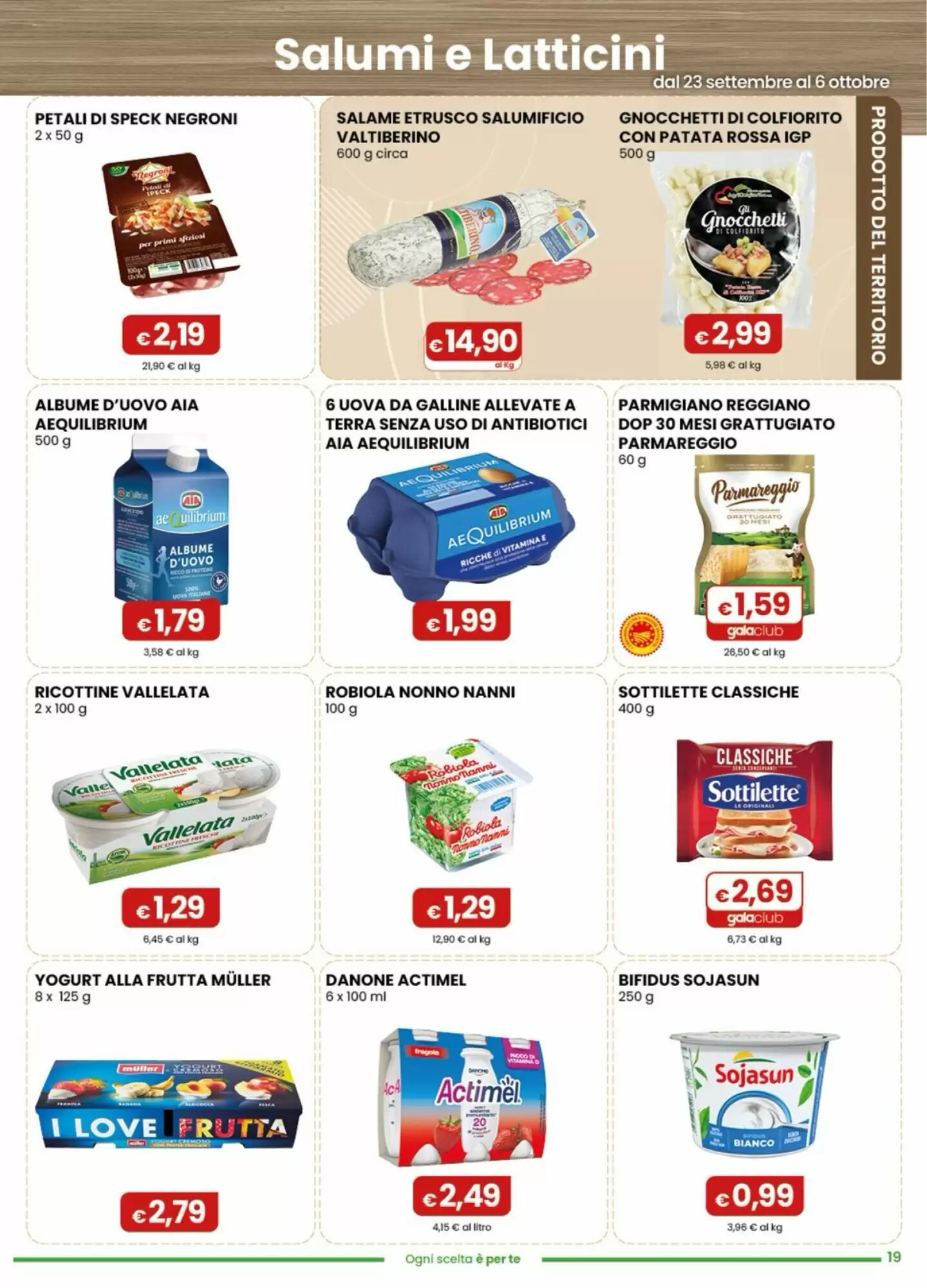 Volantino promozionale Gala Supermercati  valide dal 23/09/2026 - Pagina 19.