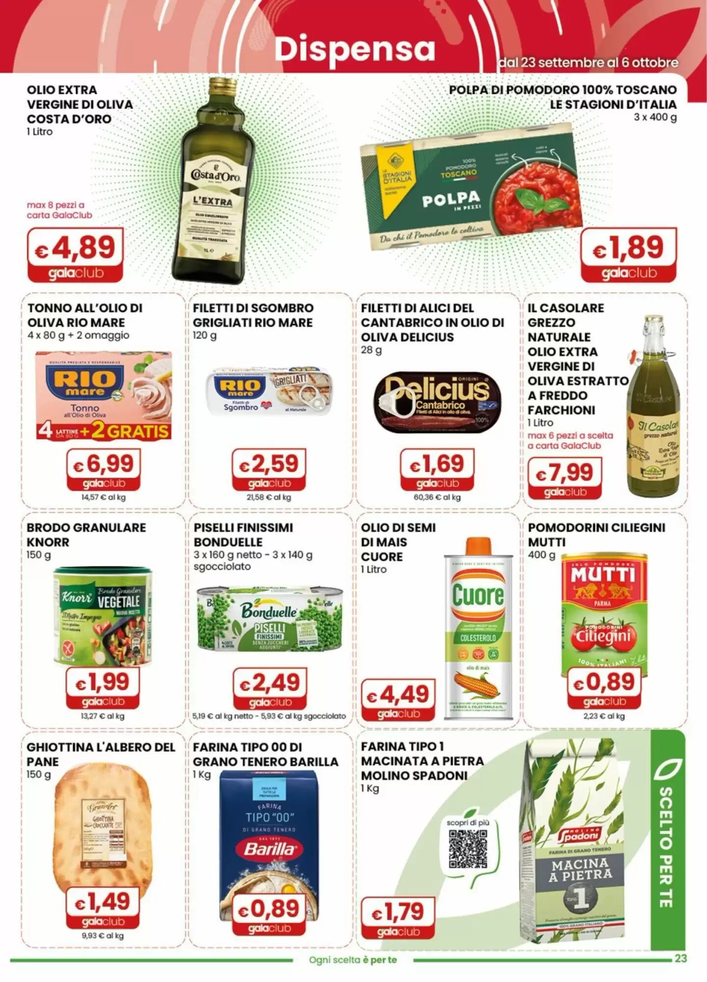 Volantino promozionale Gala Supermercati  valide dal 23/09/2026 - Pagina 23.