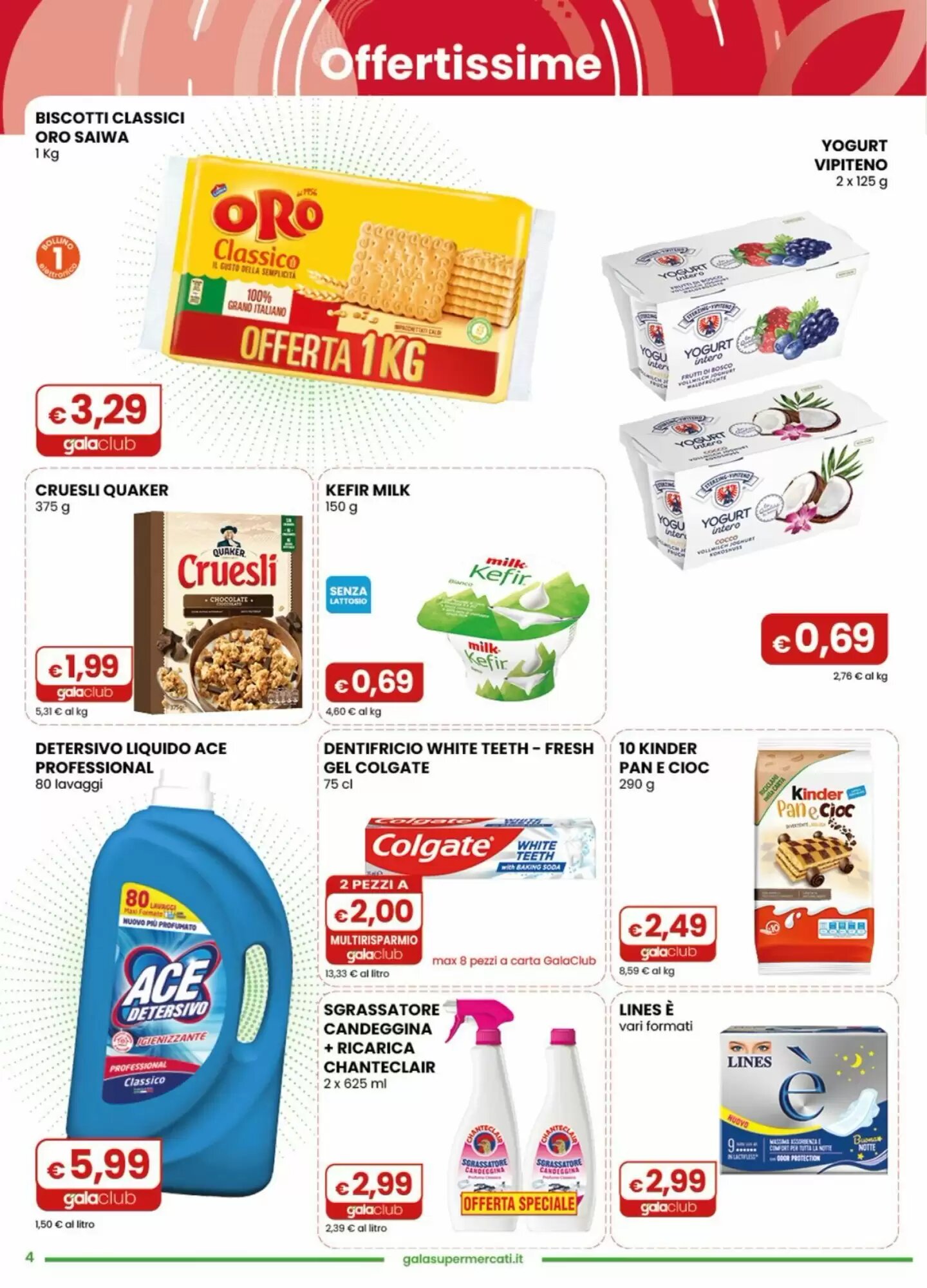 Volantino promozionale Gala Supermercati  valide dal 23/09/2026 - Pagina 4.