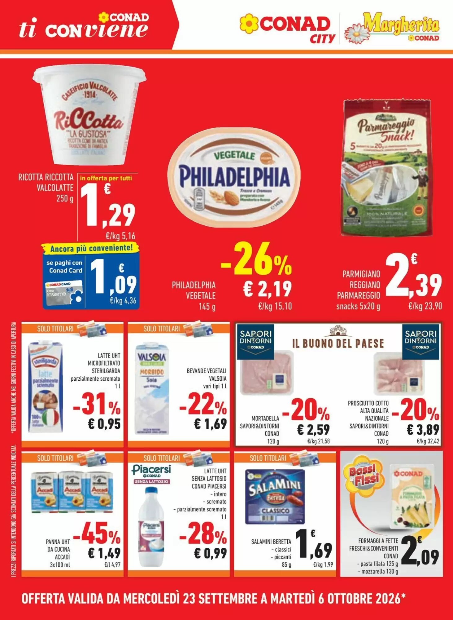 Volantino promozionale Conad Margherita  valide dal 23/09/2026 - Pagina 10.