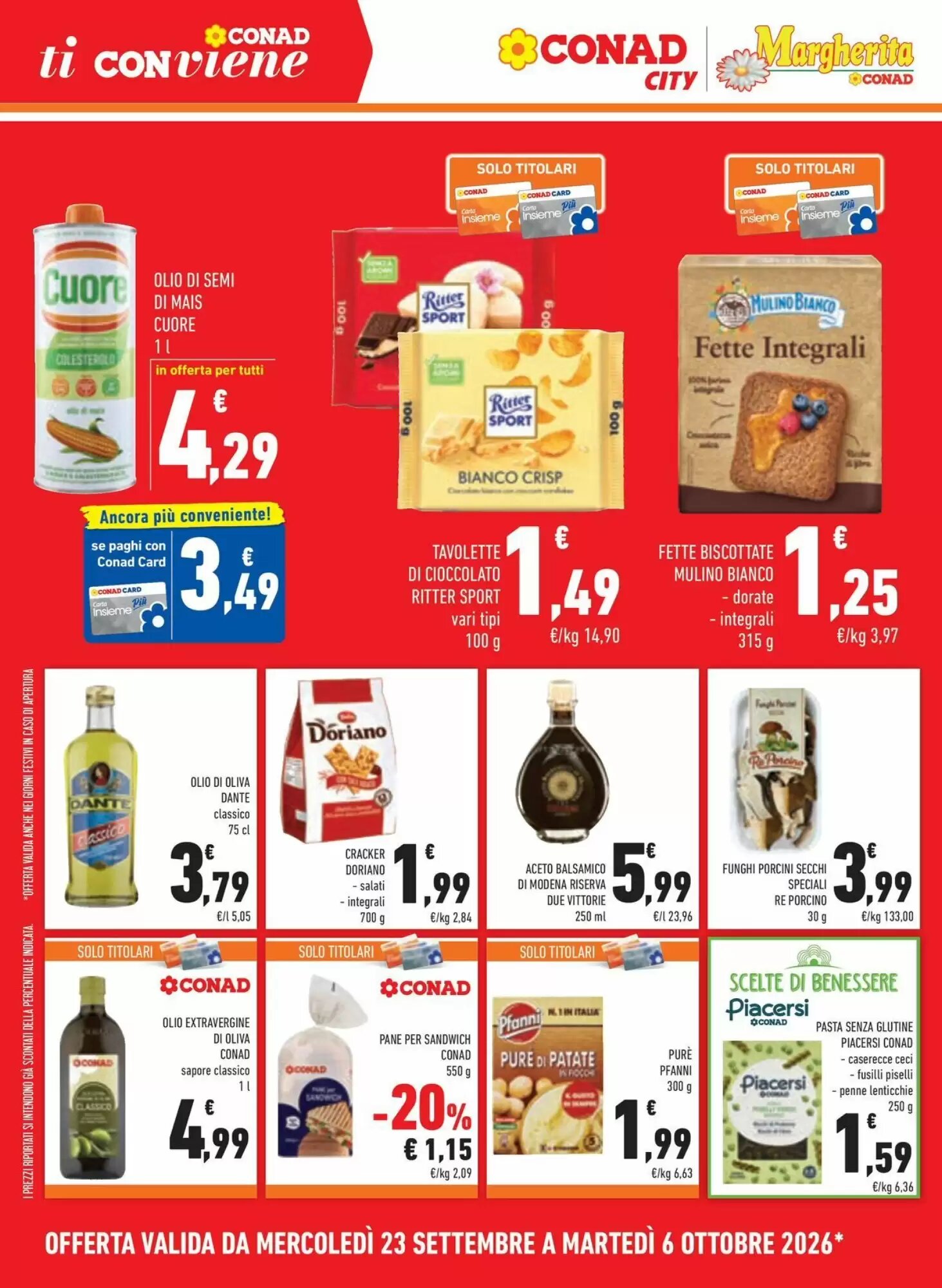 Volantino promozionale Conad Margherita  valide dal 23/09/2026 - Pagina 12.
