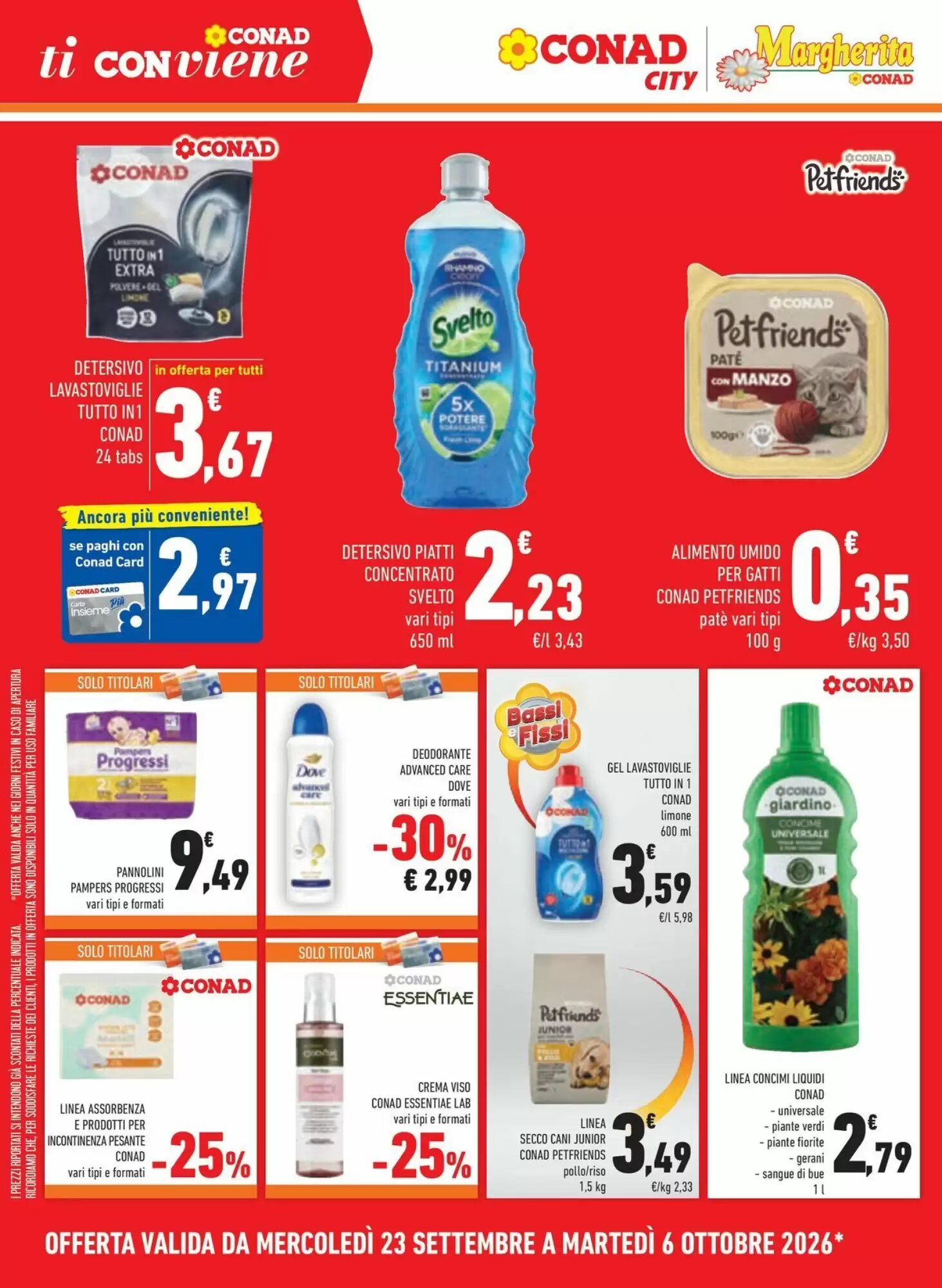 Volantino promozionale Conad Margherita  valide dal 23/09/2026 - Pagina 14.