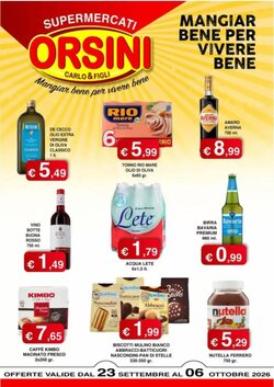Volantino promozionale Orsini Market  valide dal 23/09/2026