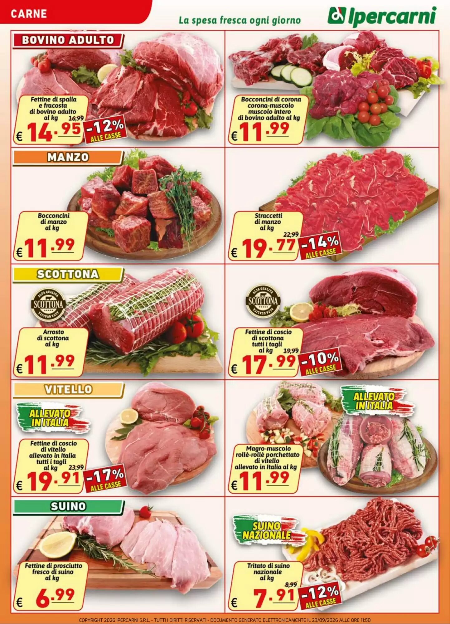 Volantino promozionale Ipercarni  valide dal 23/09/2026 - Pagina 2.
