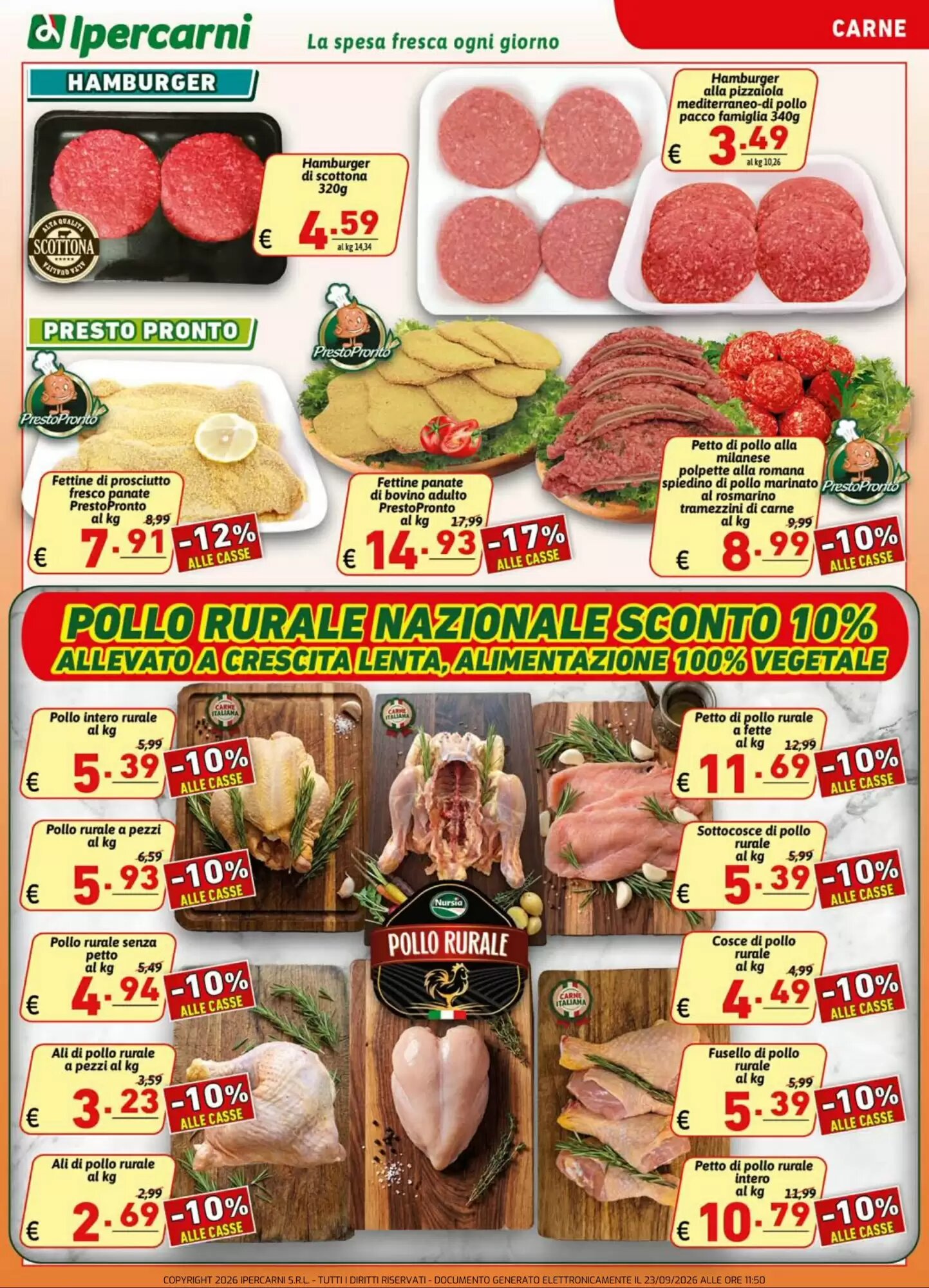 Volantino promozionale Ipercarni  valide dal 23/09/2026 - Pagina 3.