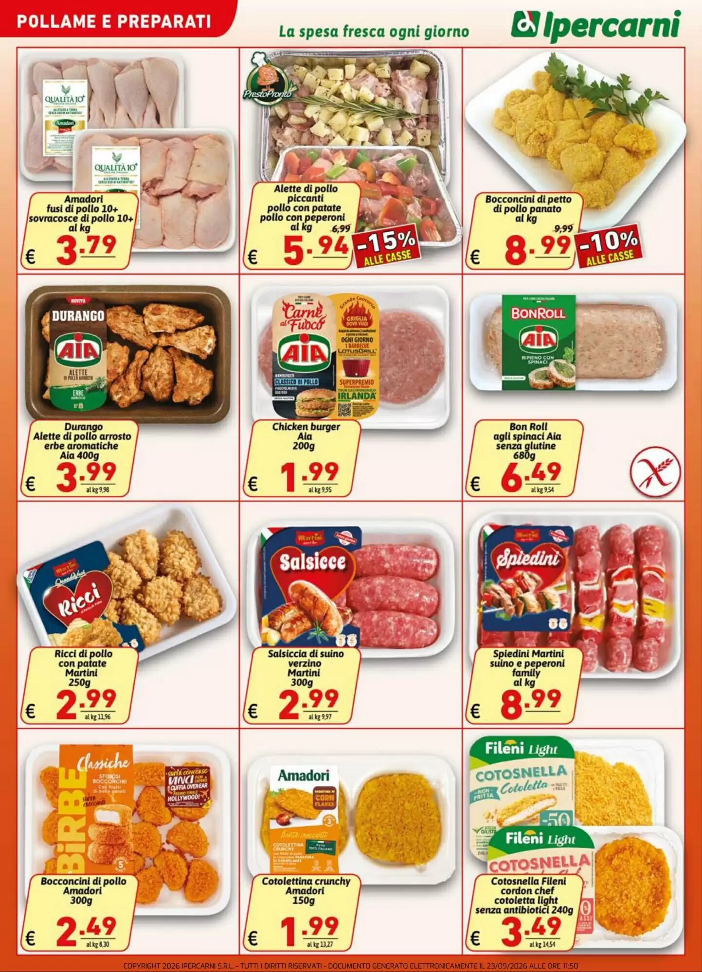 Volantino promozionale Ipercarni  valide dal 23/09/2026 - Pagina 4.