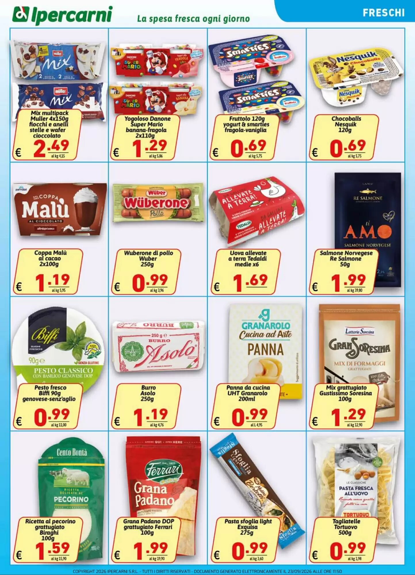 Volantino promozionale Ipercarni  valide dal 23/09/2026 - Pagina 9.