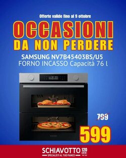 Volantino promozionale Schiavotto  valide dal 23/09/2026