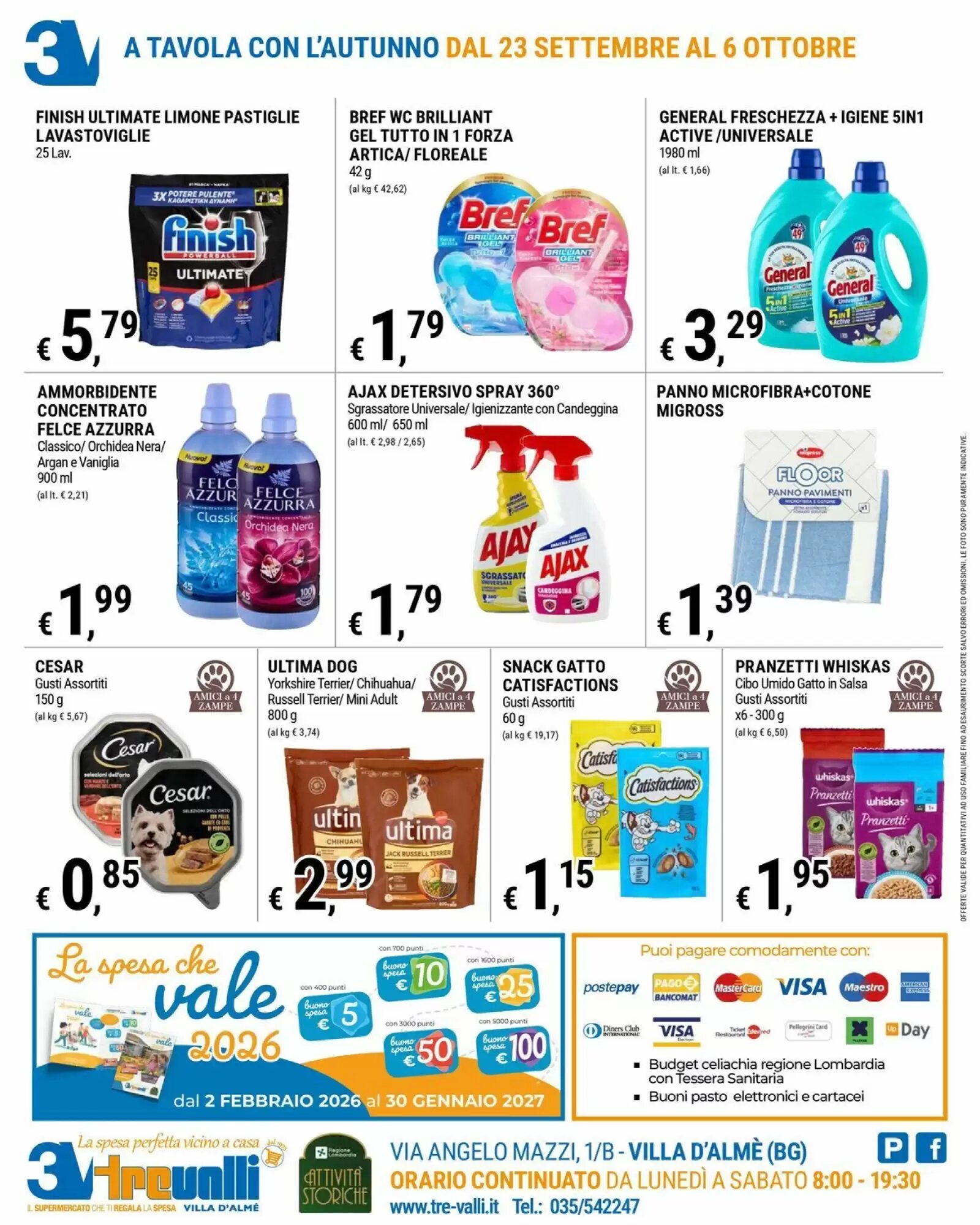 Volantino promozionale Tre Valli Supermercato  valide dal 23/09/2026 - Pagina 12.