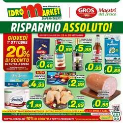 Volantino promozionale Idromarket  valide dal 23/09/2026