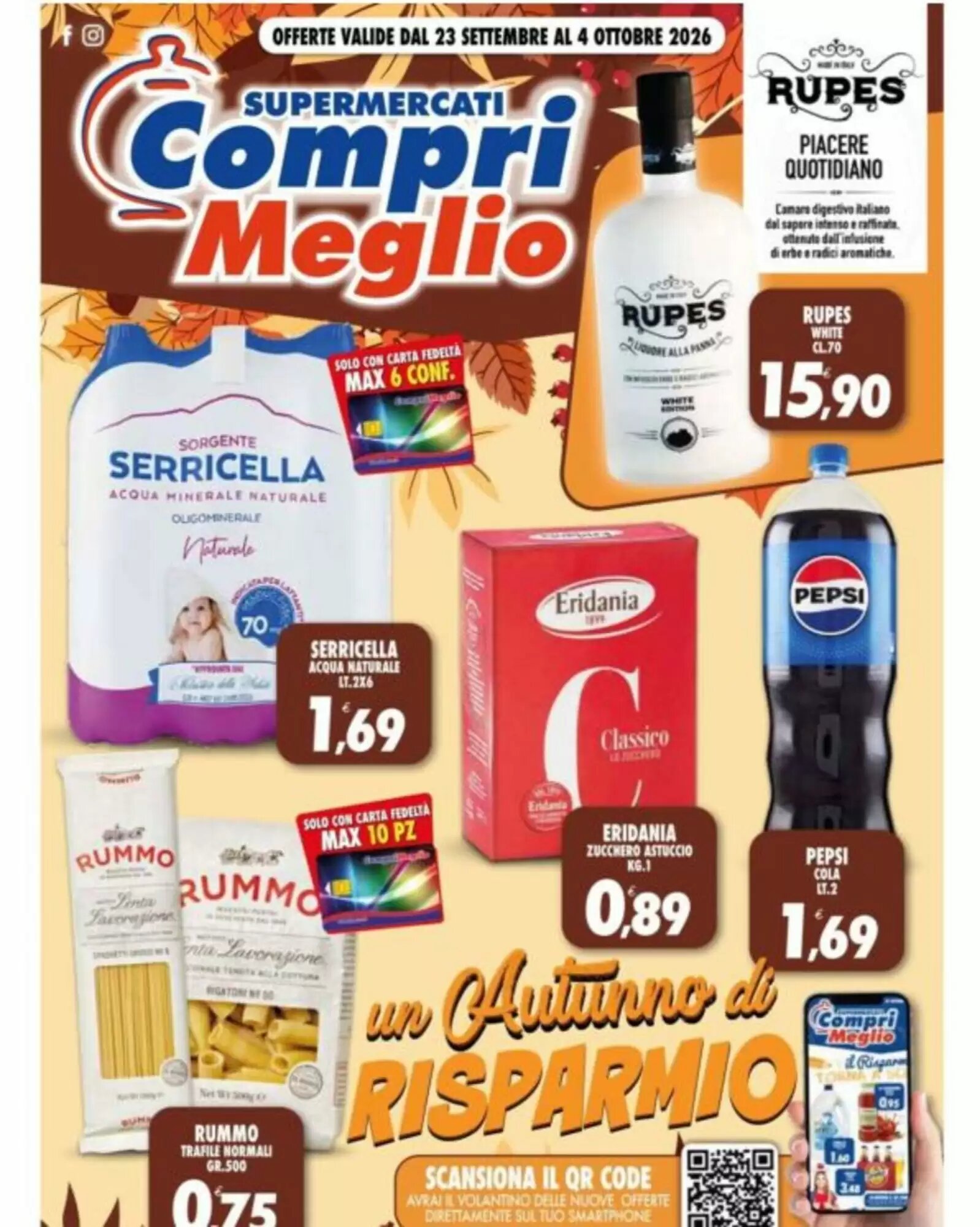 Volantino promozionale Compri Meglio valide dal 23/09/2026 - Pagina 1.