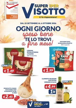 Volantino promozionale Supermercati Visotto  valide dal 23/09/2026