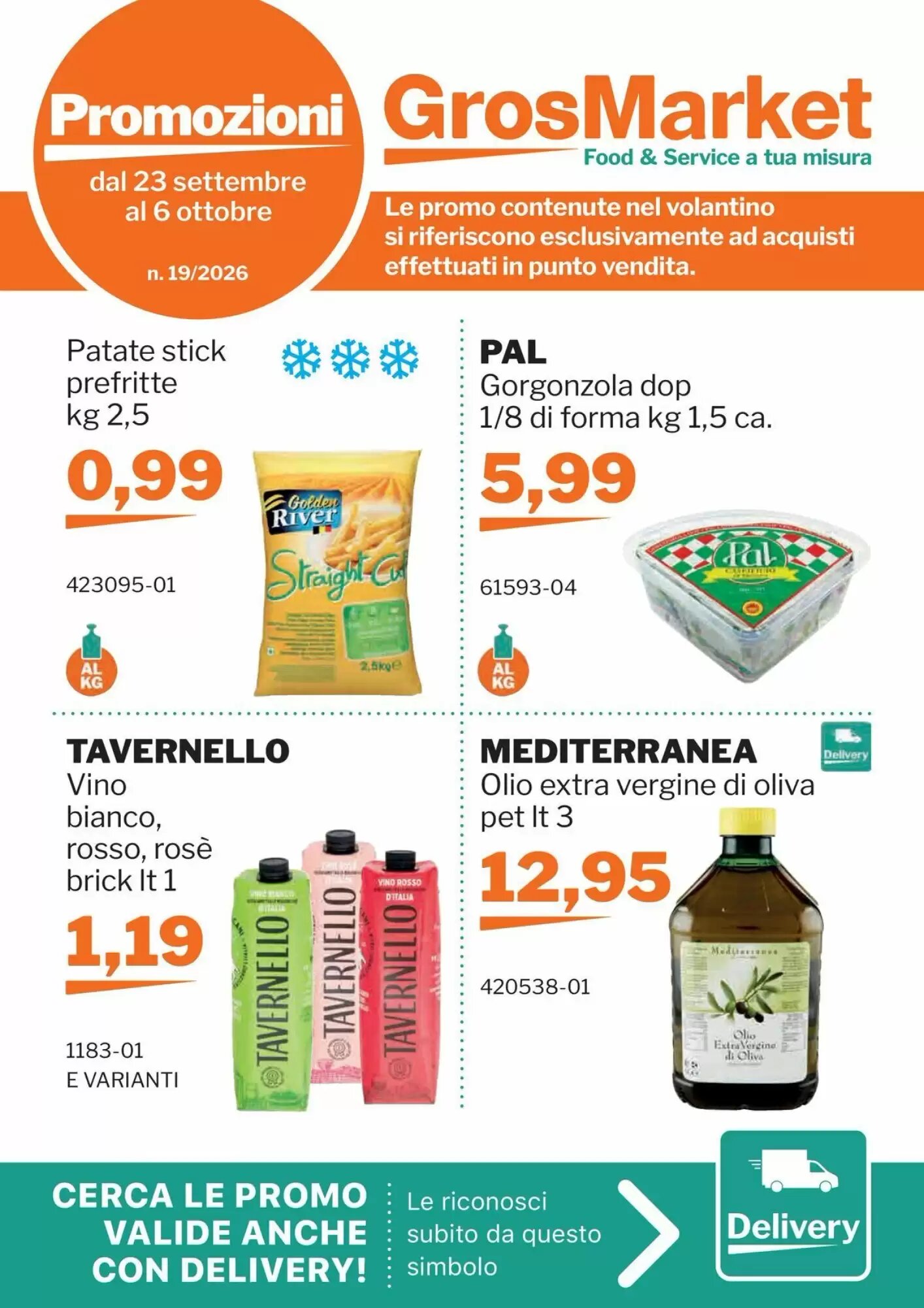 Volantino promozionale GrosMarket valide dal 23/09/2026 - Pagina 1.
