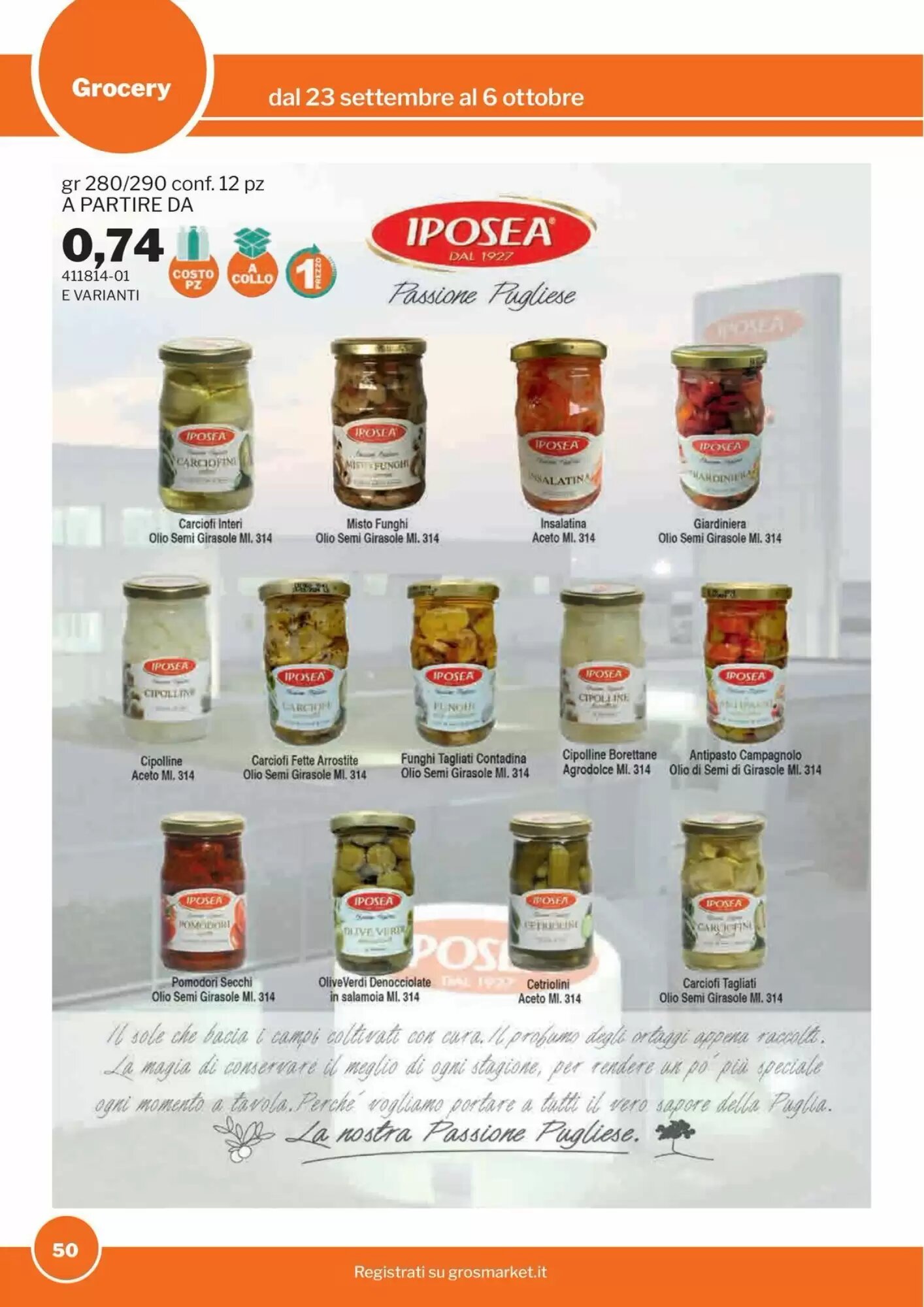 Volantino promozionale GrosMarket  valide dal 23/09/2026 - Pagina 50.