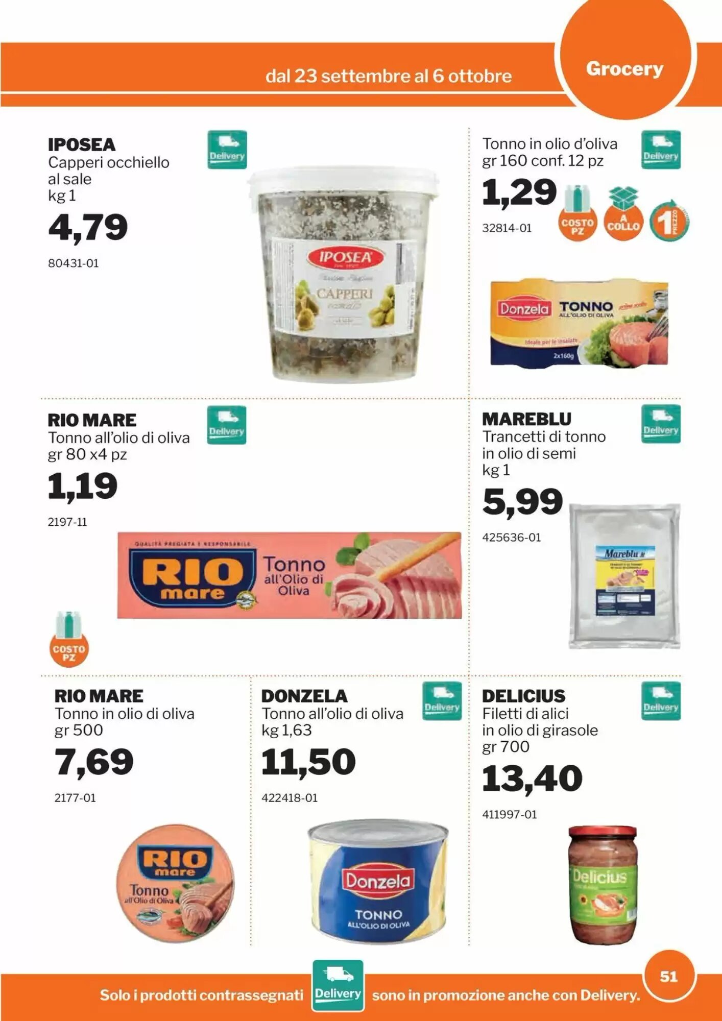 Volantino promozionale GrosMarket  valide dal 23/09/2026 - Pagina 51.