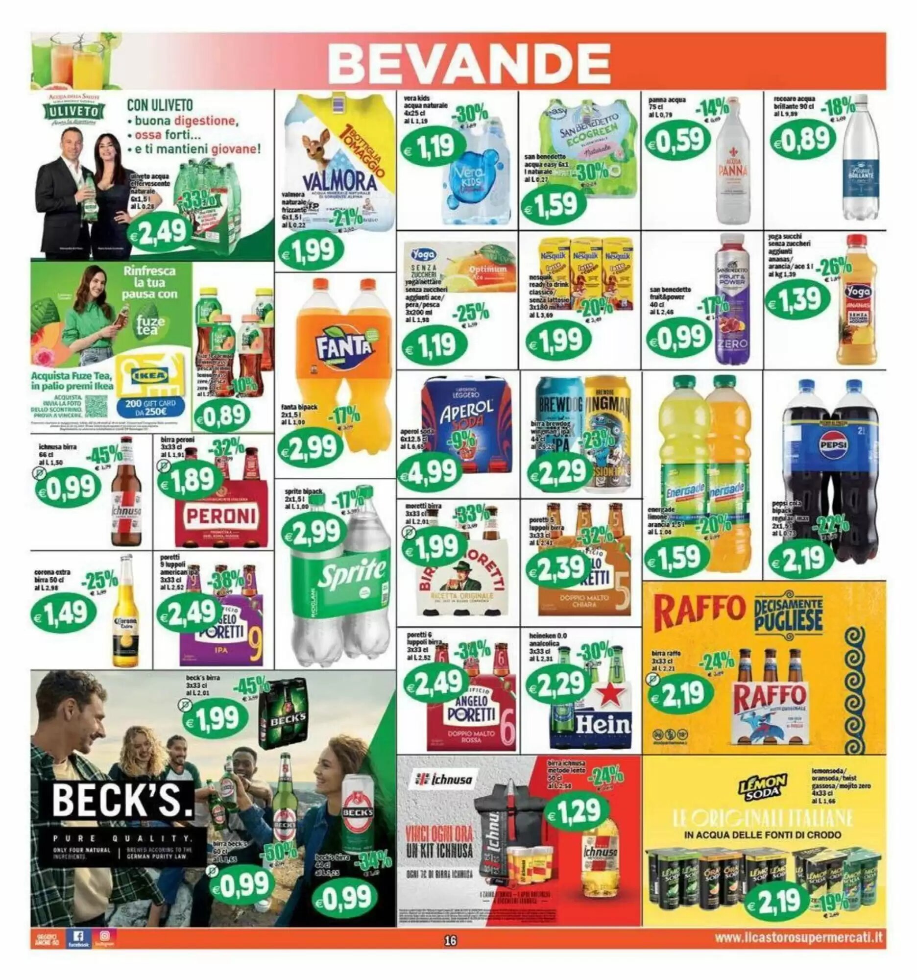 Volantino promozionale Il Castoro Supermercati  valide dal 23/09/2026 - Pagina 16.
