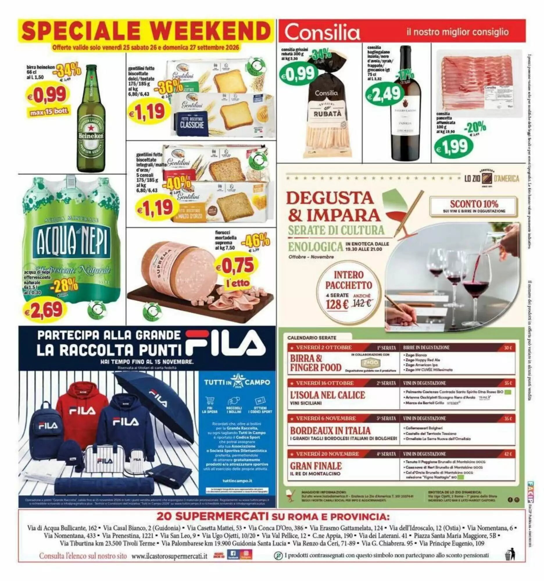 Volantino promozionale Il Castoro Supermercati  valide dal 23/09/2026 - Pagina 20.
