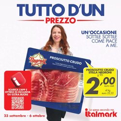 Volantino promozionale Italmark  valide dal 23/09/2026
