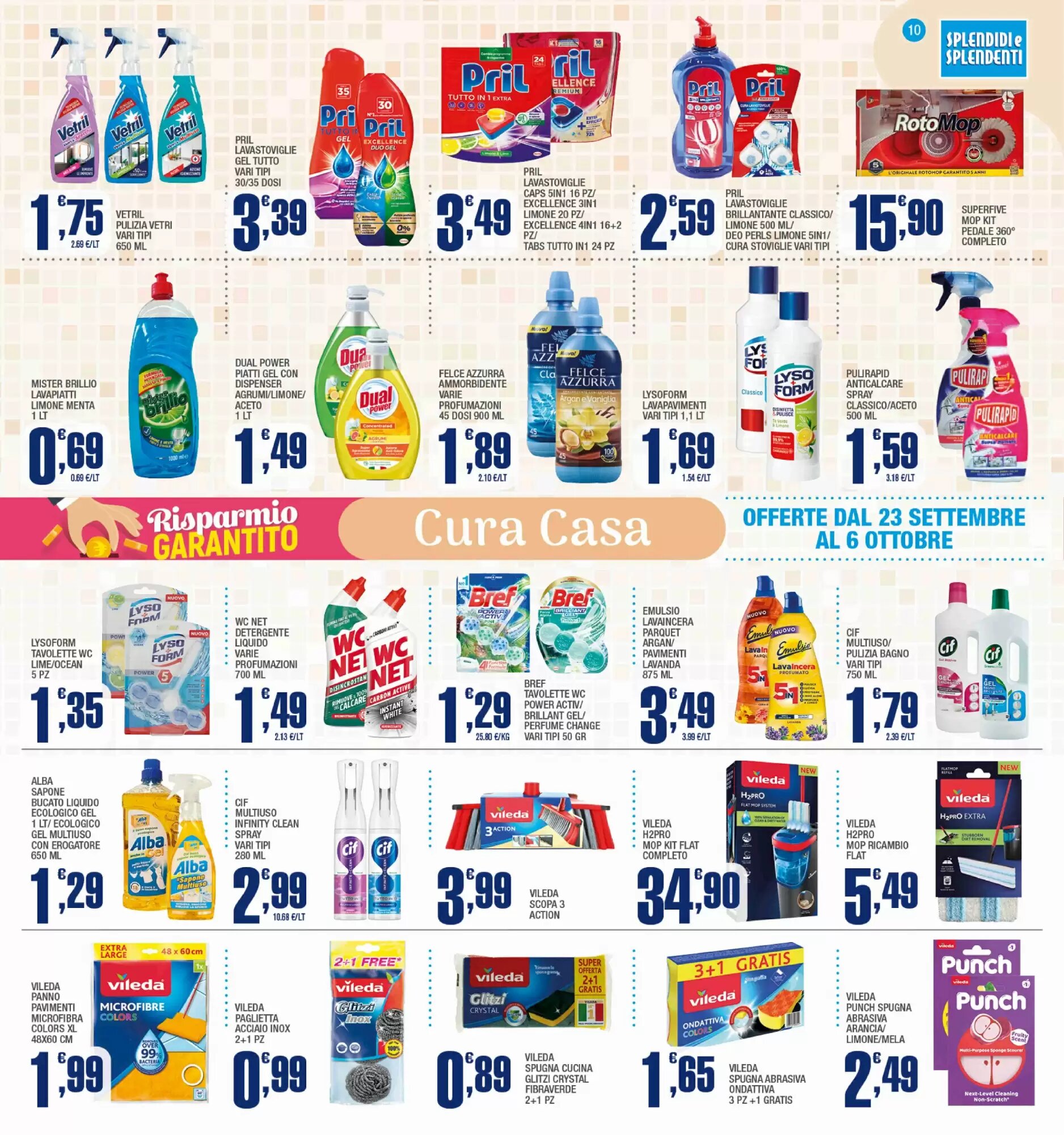 Volantino promozionale Splendidi e Splendenti  valide dal 23/09/2026 - Pagina 10.