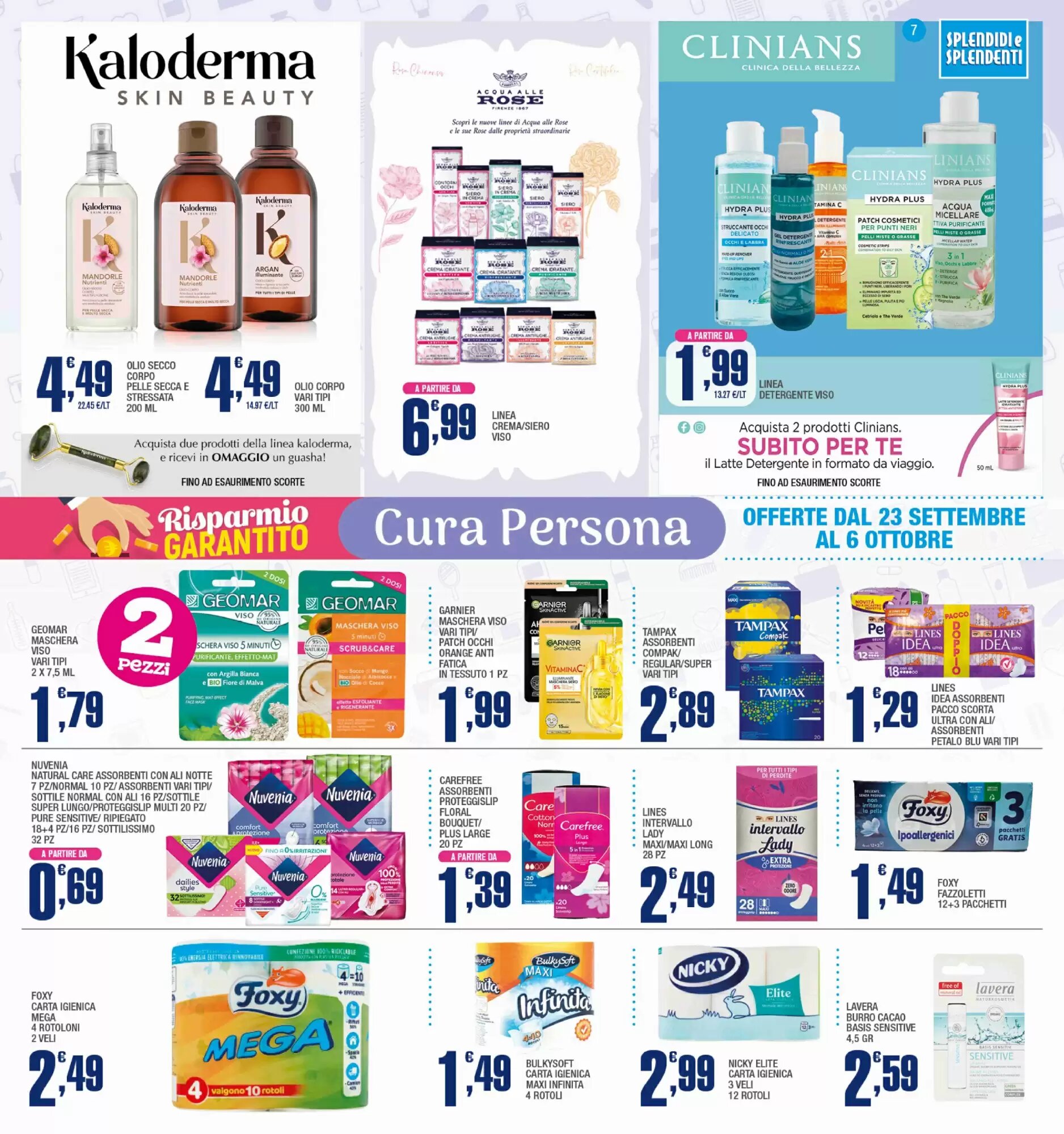 Volantino promozionale Splendidi e Splendenti  valide dal 23/09/2026 - Pagina 7.