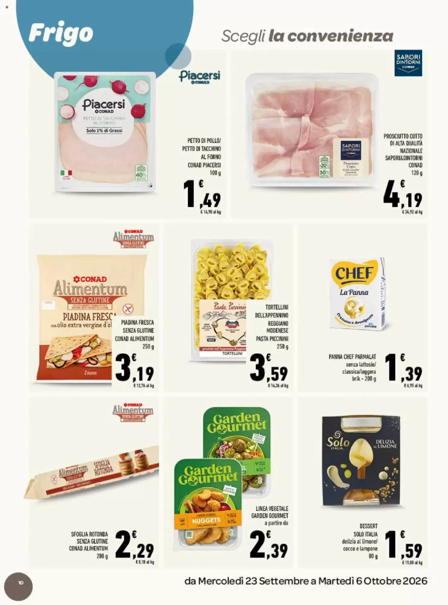 Volantino promozionale Conad  valide dal 23/09/2026 - Pagina 10.